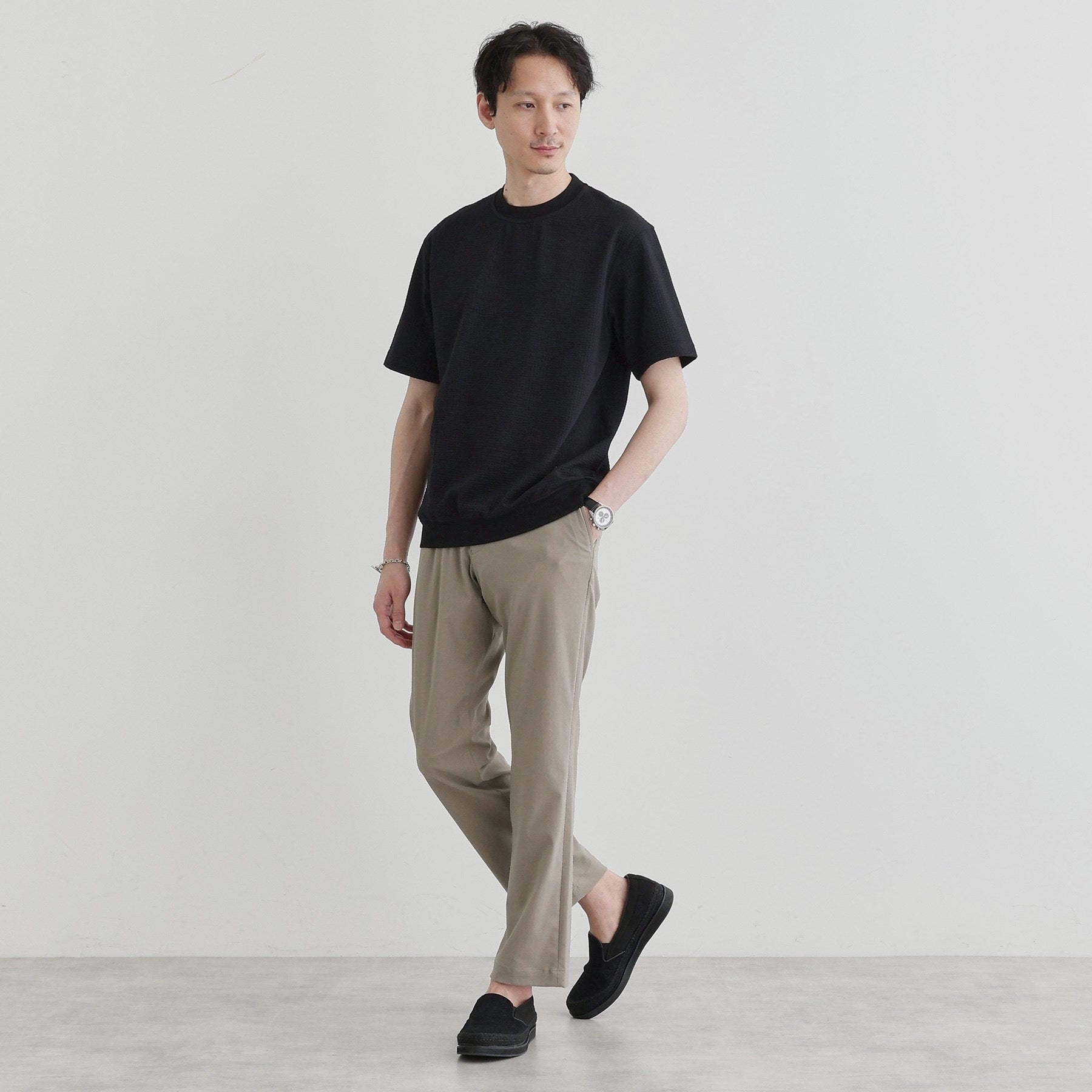 タケオキクチ TAKEO KIKUCHI 【抗菌防臭】サッカージャージプルオーバー （グレー(012)） グレー(012)