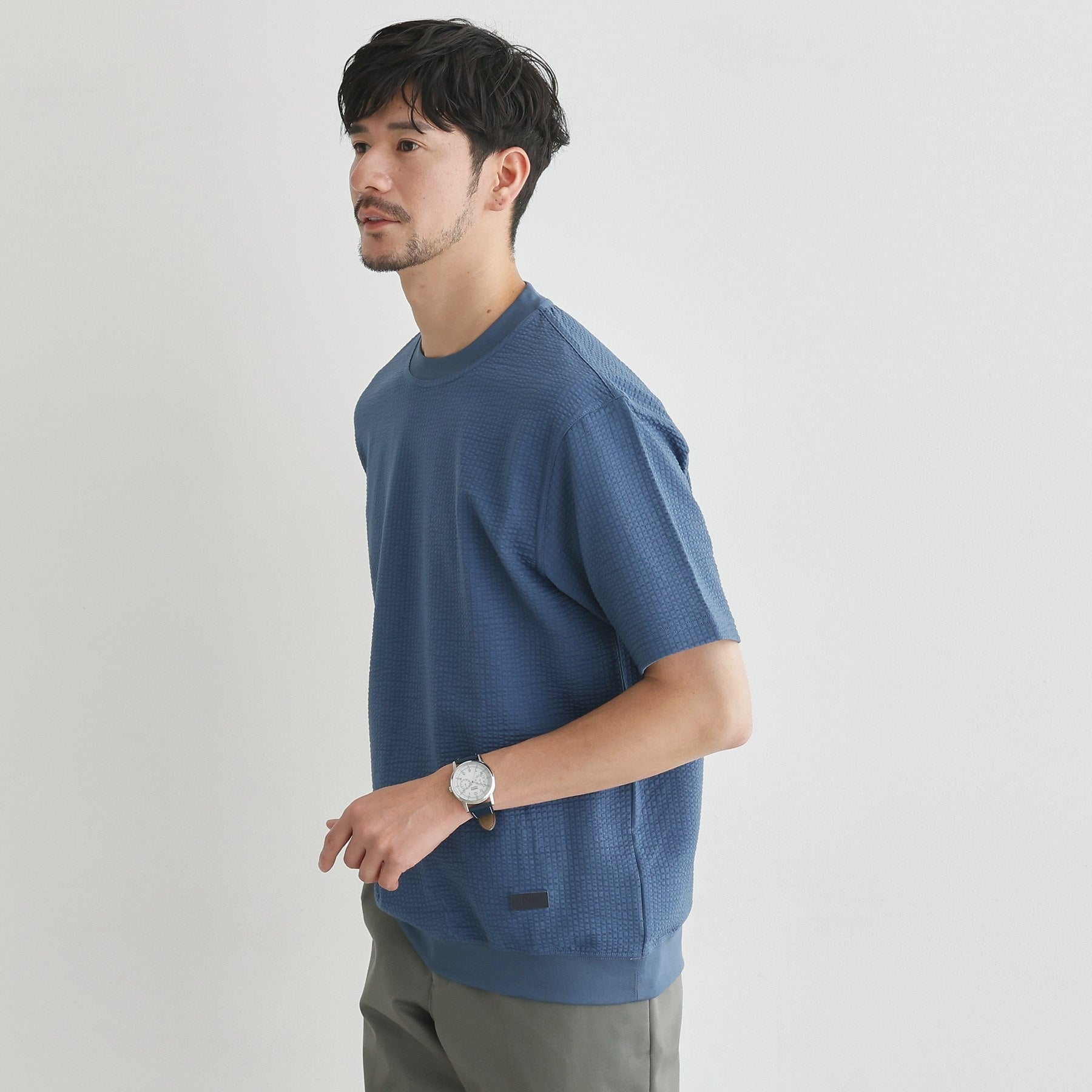 タケオキクチ TAKEO KIKUCHI 【抗菌防臭】サッカージャージプルオーバー （グレー(012)） グレー(012)