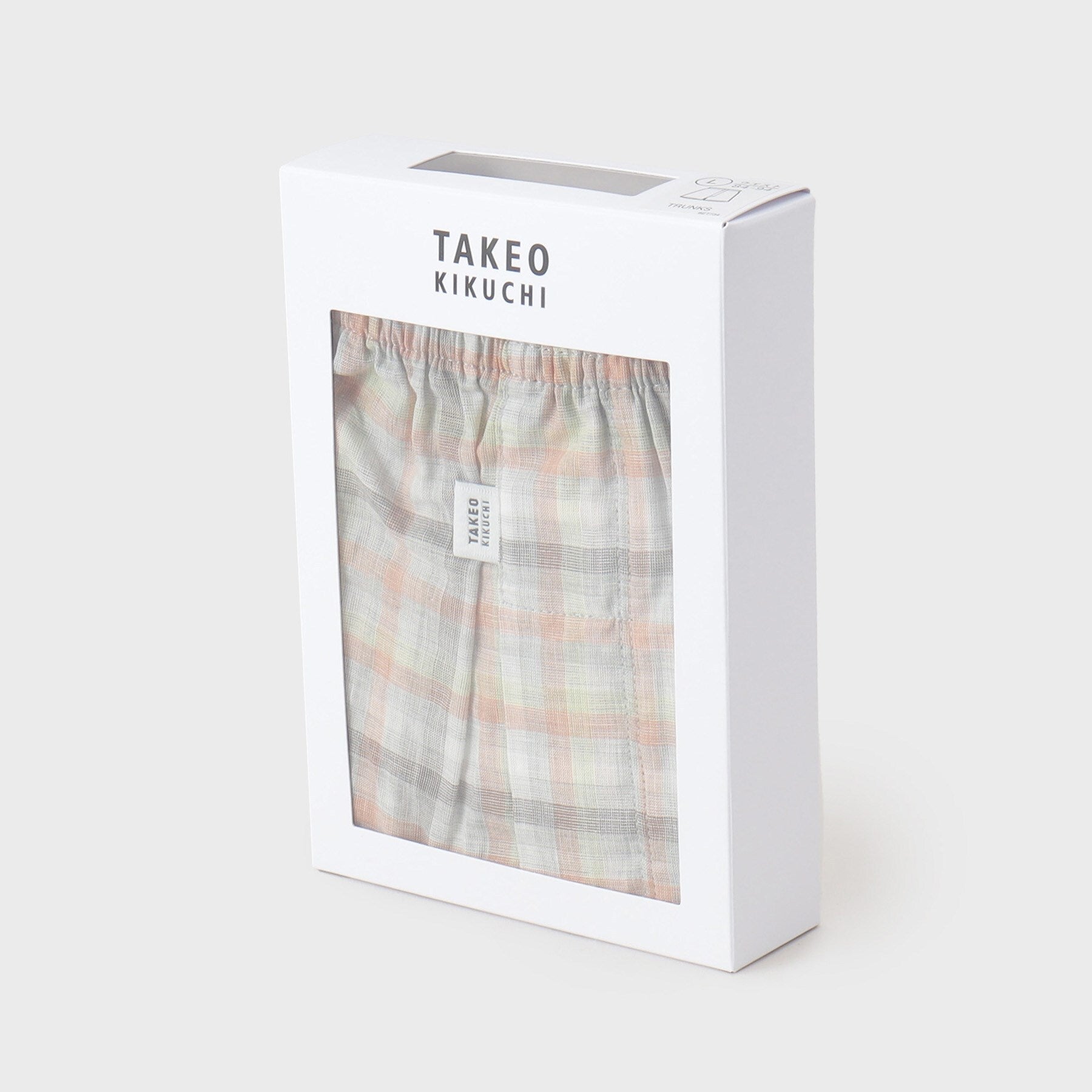 タケオキクチ TAKEO KIKUCHI ギンガムチェックトランクス 【返品不可商品】 （ライトグレー(011)） ライトグレー(011)