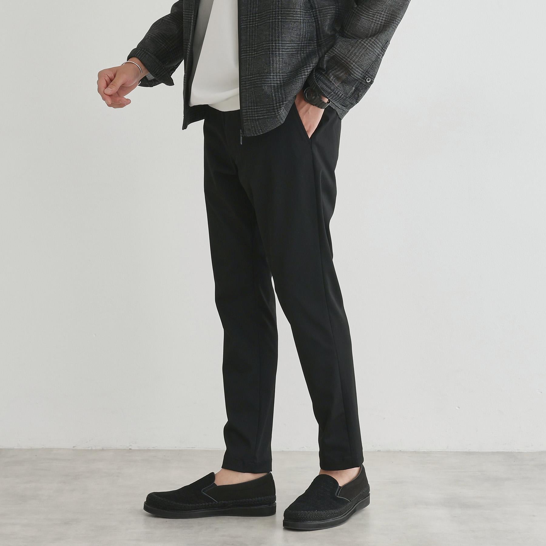 タケオキクチ TAKEO KIKUCHI 【LIMITED】WONDER SHAPE 360°ストレッチ スリムテーパードパンツ （ブラック(019)） ブラック(019)