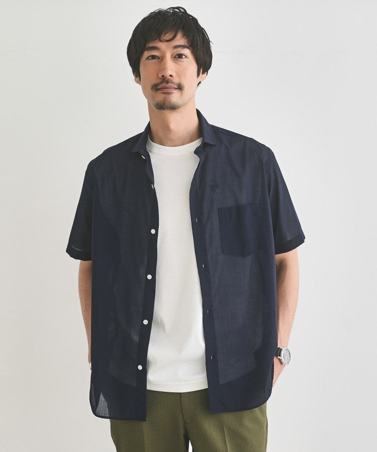 タケオキクチ TAKEO KIKUCHI 接触冷感付き ローン 半袖シャツ （ブラウン(044)） ブラウン(044)