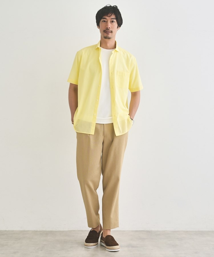 タケオキクチ TAKEO KIKUCHI 接触冷感付き ローン 半袖シャツ （ブラウン(044)） ブラウン(044)