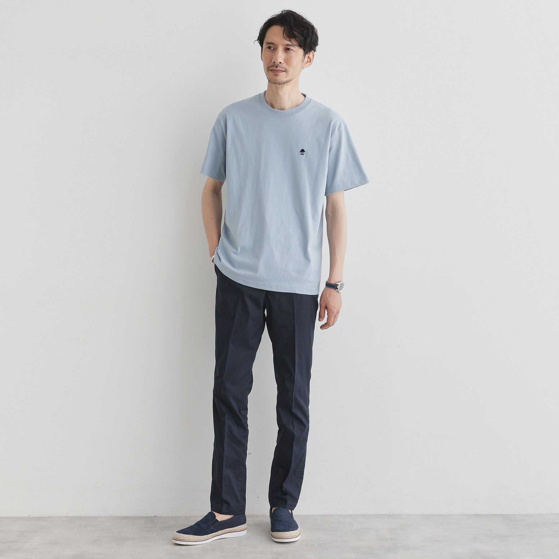 タケオキクチ TAKEO KIKUCHI 【LIMITED】ワンポイント刺繍 半袖Tシャツ （ホワイト(001)） ホワイト(001)