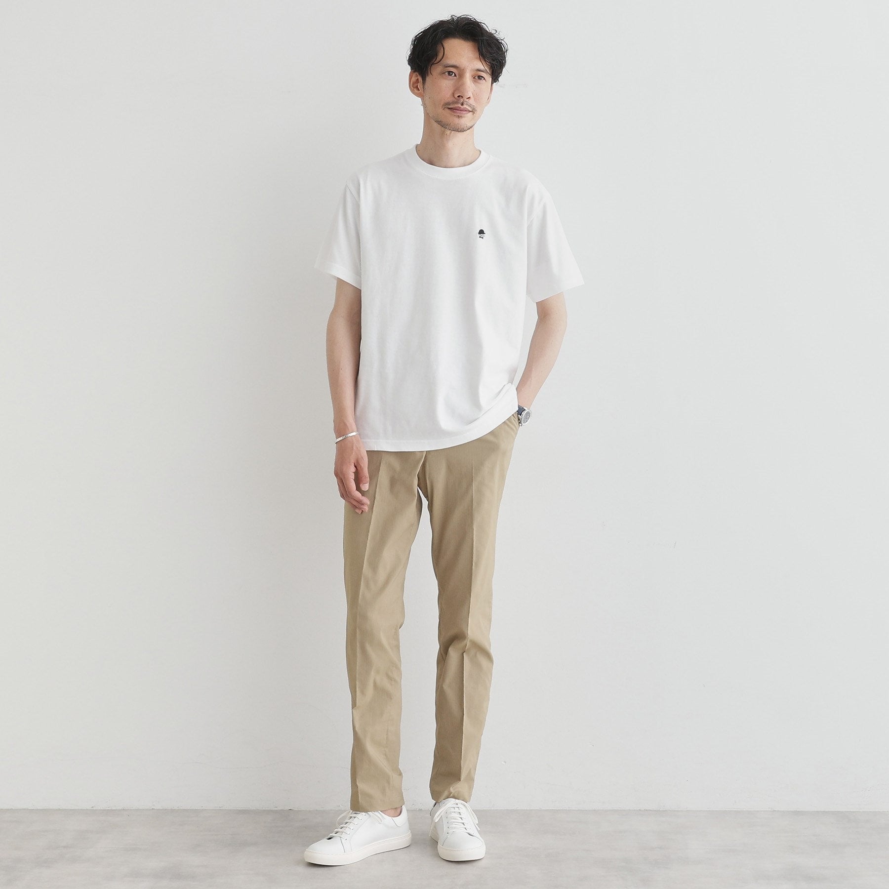タケオキクチ TAKEO KIKUCHI 【LIMITED】ワンポイント刺繍 半袖Tシャツ （ホワイト(001)） ホワイト(001)