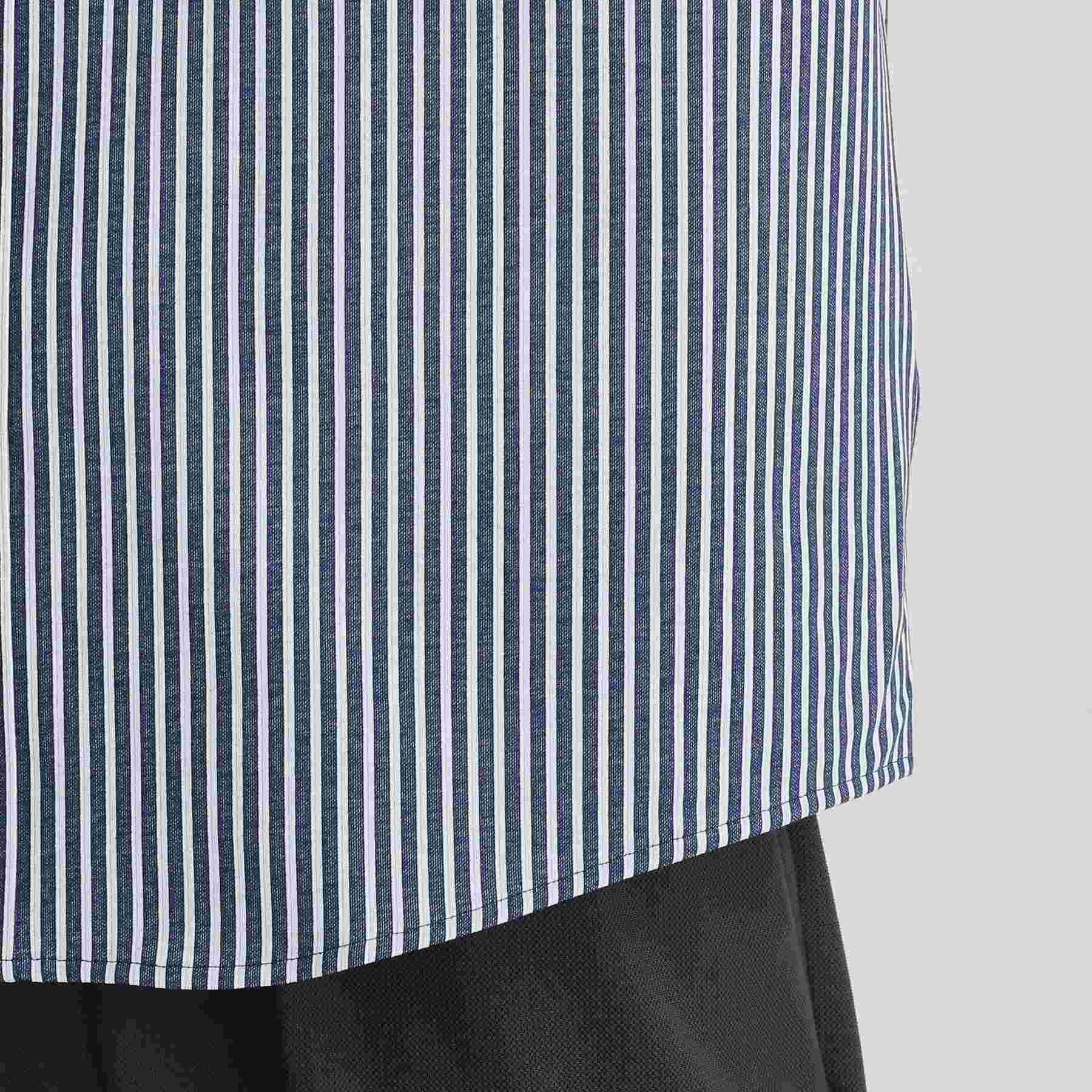 タケオキクチ TAKEO KIKUCHI 【接触冷感】ストライプジャージ ボタンダウンシャツ （ネイビー(394)） ネイビー(394)