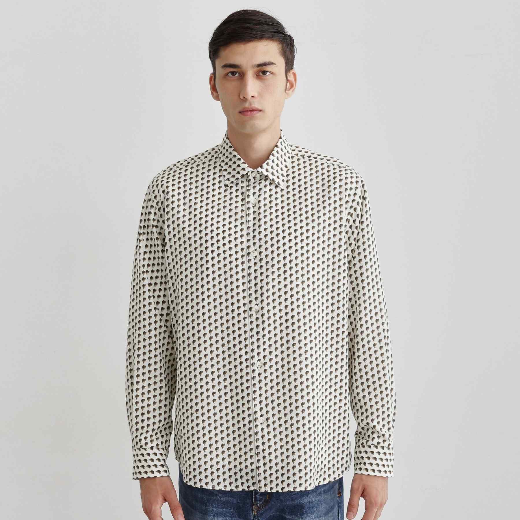 タケオキクチ TAKEO KIKUCHI ボーラーハット柄 長袖シャツ （ブラウン(144)） ブラウン(144)