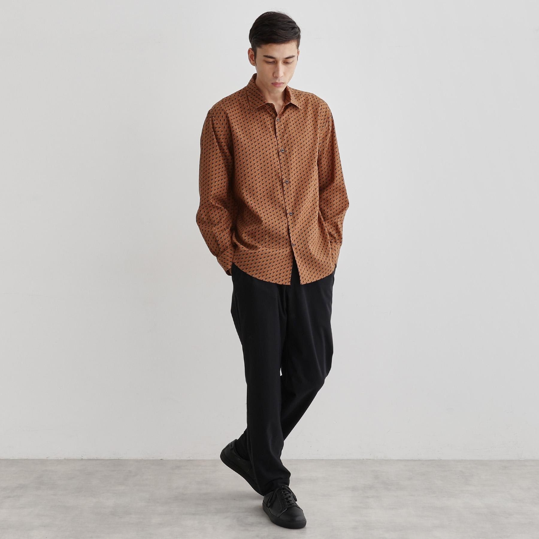 タケオキクチ TAKEO KIKUCHI ボーラーハット柄 長袖シャツ （ブラウン(144)） ブラウン(144)