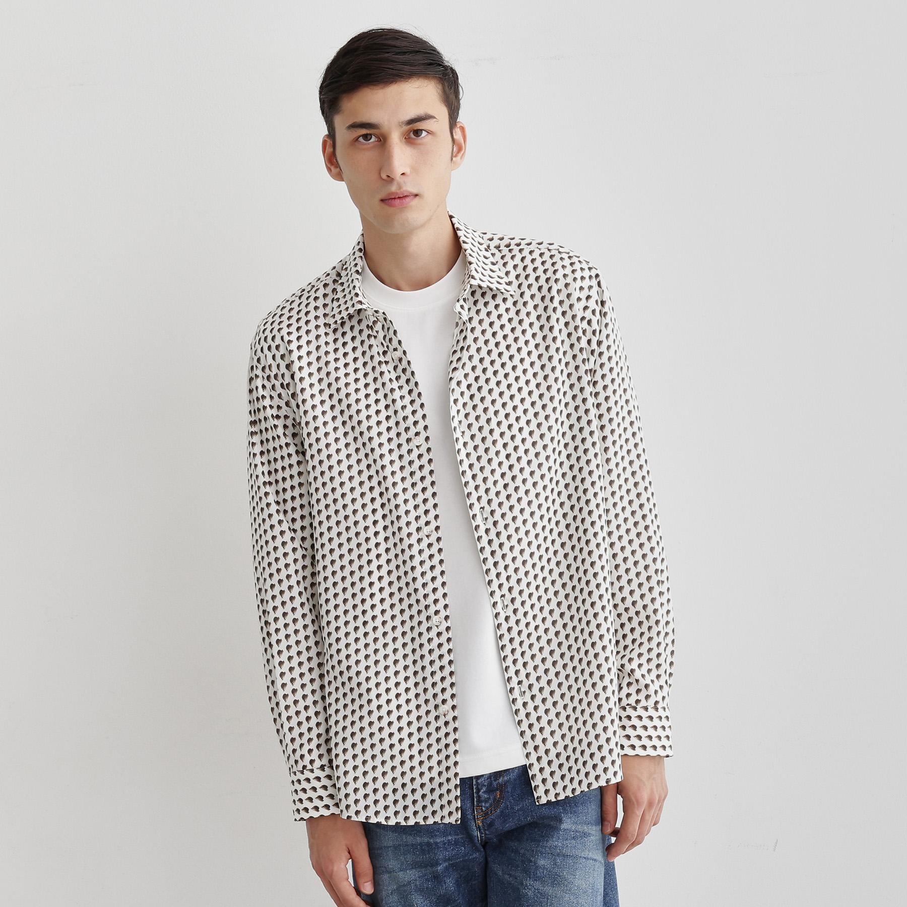 タケオキクチ TAKEO KIKUCHI ボーラーハット柄 長袖シャツ （ブラウン(144)） ブラウン(144)