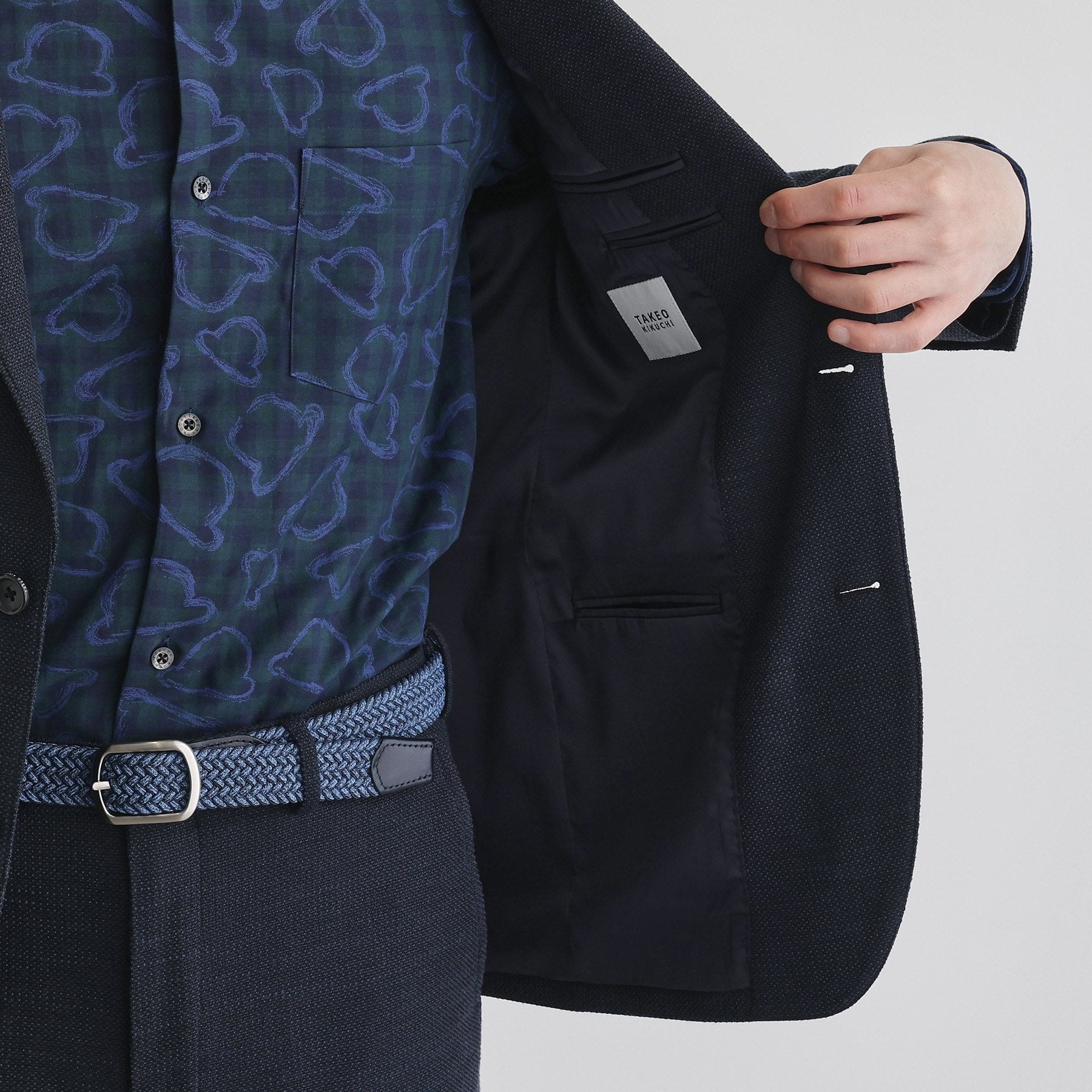 タケオキクチ TAKEO KIKUCHI 【Sサイズ～】ラッセルメッシュ ジャケット （ブルー(093)） ブルー(093)