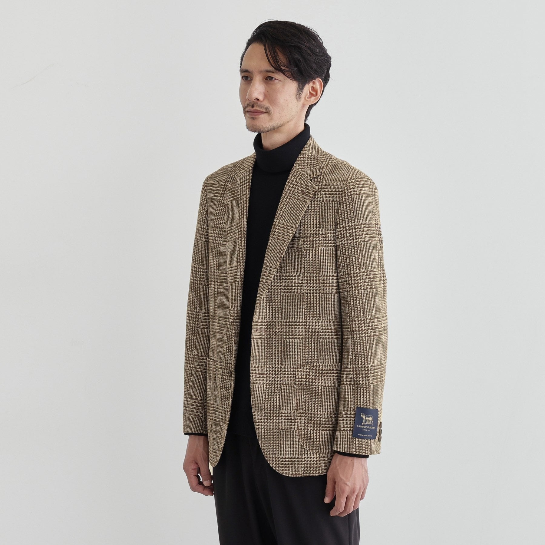 タケオキクチ TAKEO KIKUCHI グレンチェックプリント ジャージ ジャケット （ピンクベージュ(253)） ピンクベージュ(253)