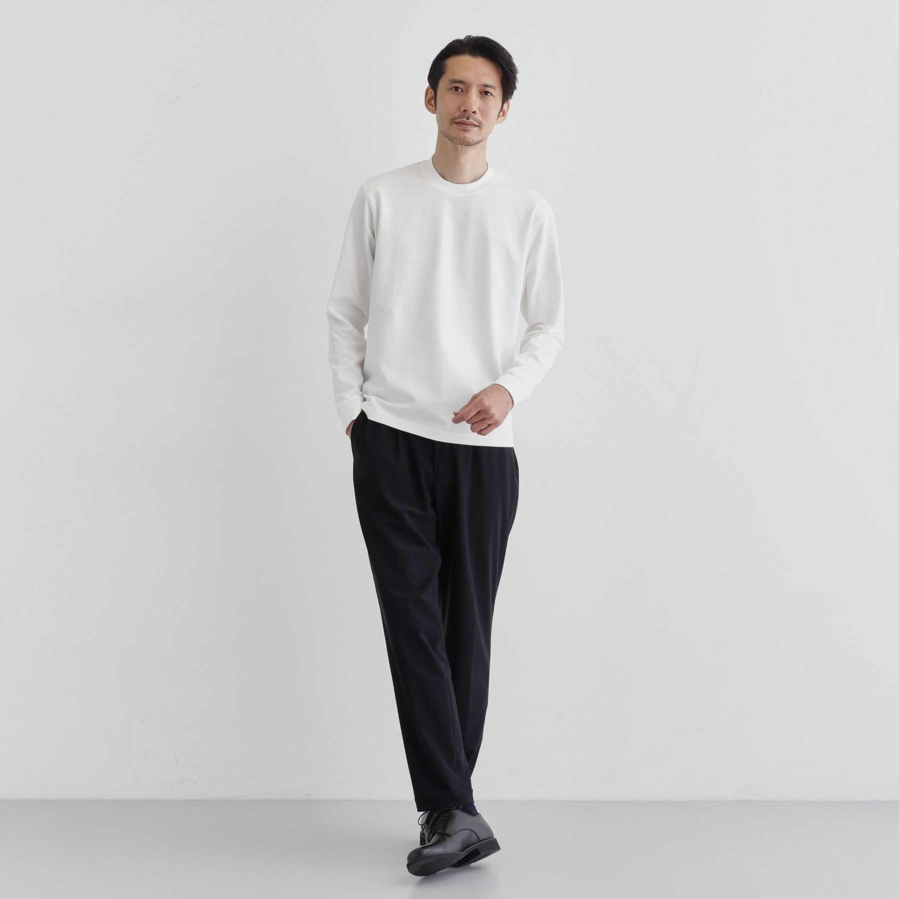 タケオキクチ TAKEO KIKUCHI 【Sサイズ～】ストレッチ ポンチ テーラード Tシャツ （ホワイト(001)） ホワイト(001)