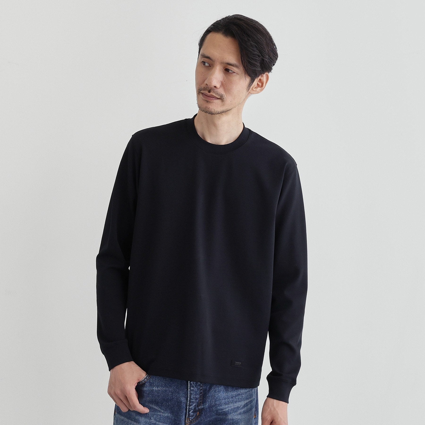 タケオキクチ TAKEO KIKUCHI 【Sサイズ～】ストレッチ ポンチ テーラード Tシャツ （ホワイト(001)） ホワイト(001)