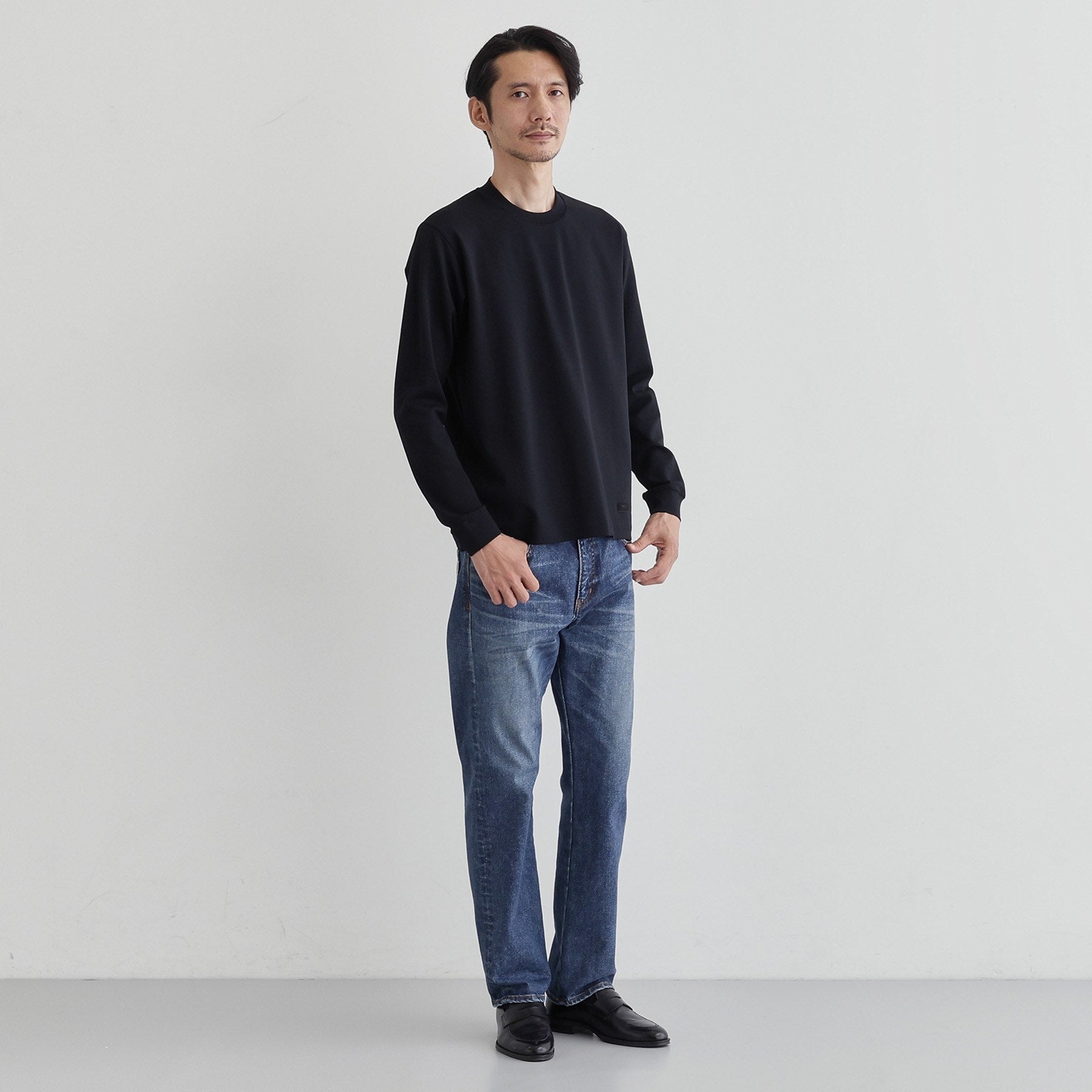 タケオキクチ TAKEO KIKUCHI 【Sサイズ～】ストレッチ ポンチ テーラード Tシャツ （ホワイト(001)） ホワイト(001)