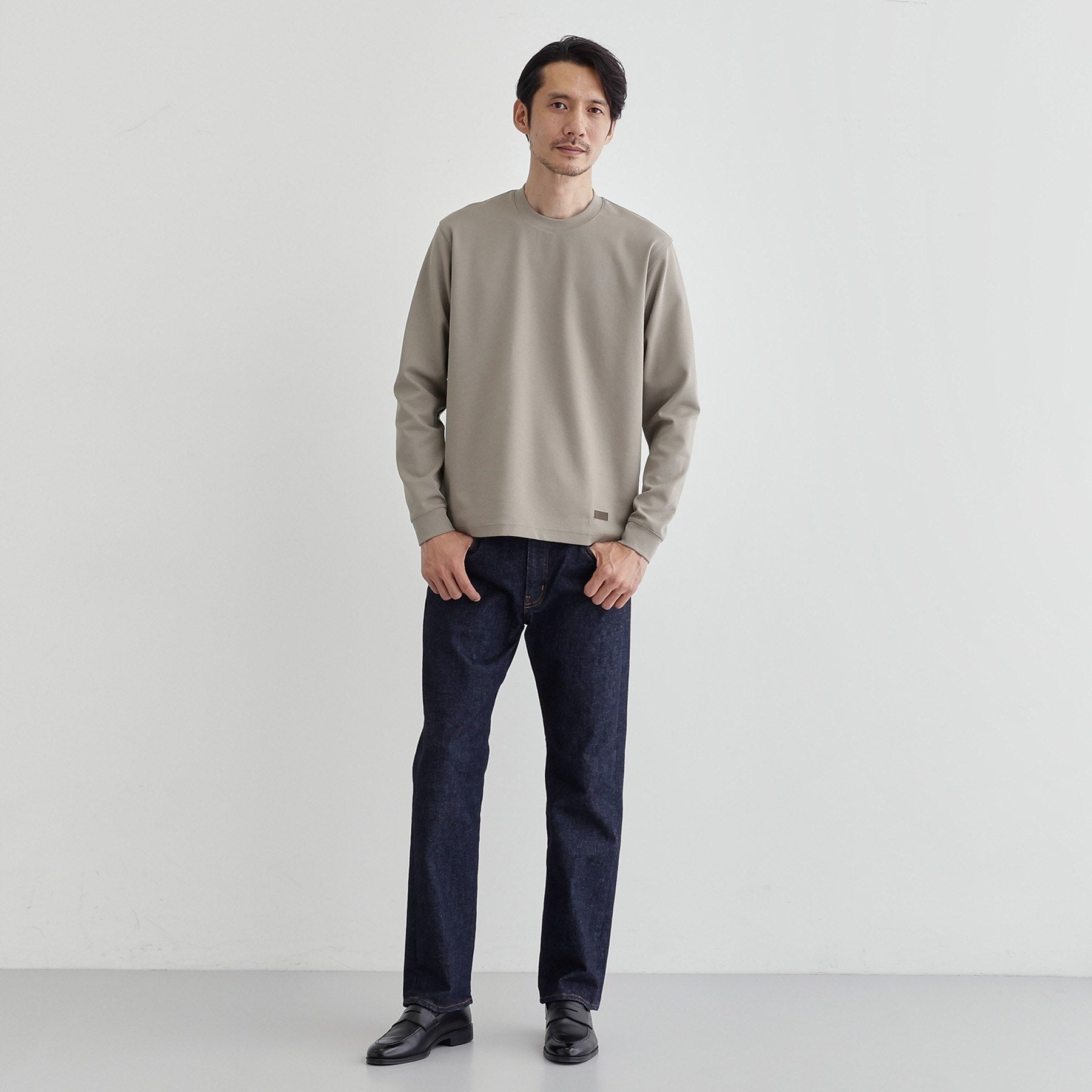 タケオキクチ TAKEO KIKUCHI 【Sサイズ～】ストレッチ ポンチ テーラード Tシャツ （ホワイト(001)） ホワイト(001)