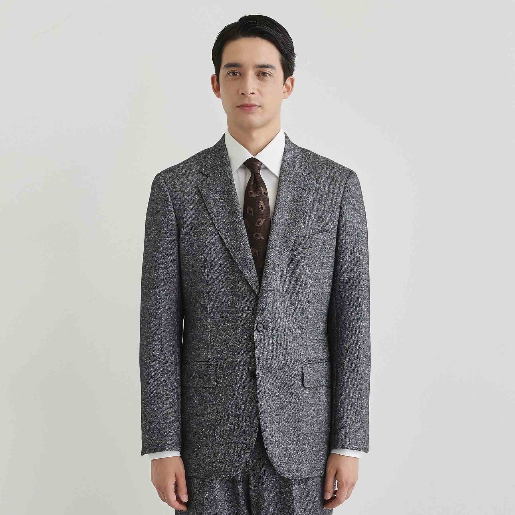 タケオキクチ TAKEO KIKUCHI 尾州織 シルクネップジャージ ジャケット （チャコールグレー(014)） チャコールグレー(014)