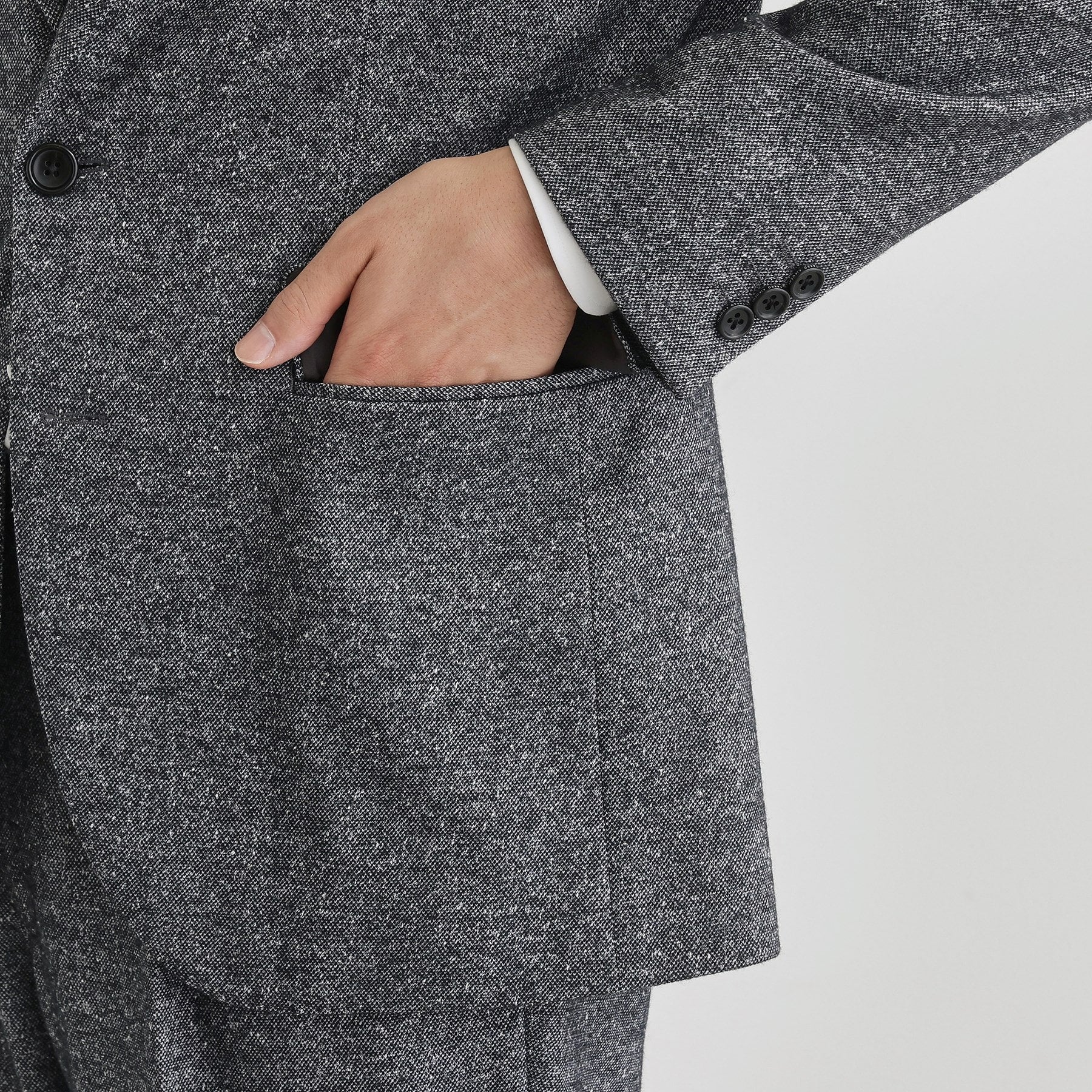 タケオキクチ TAKEO KIKUCHI 尾州織 シルクネップジャージ ジャケット （チャコールグレー(014)） チャコールグレー(014)