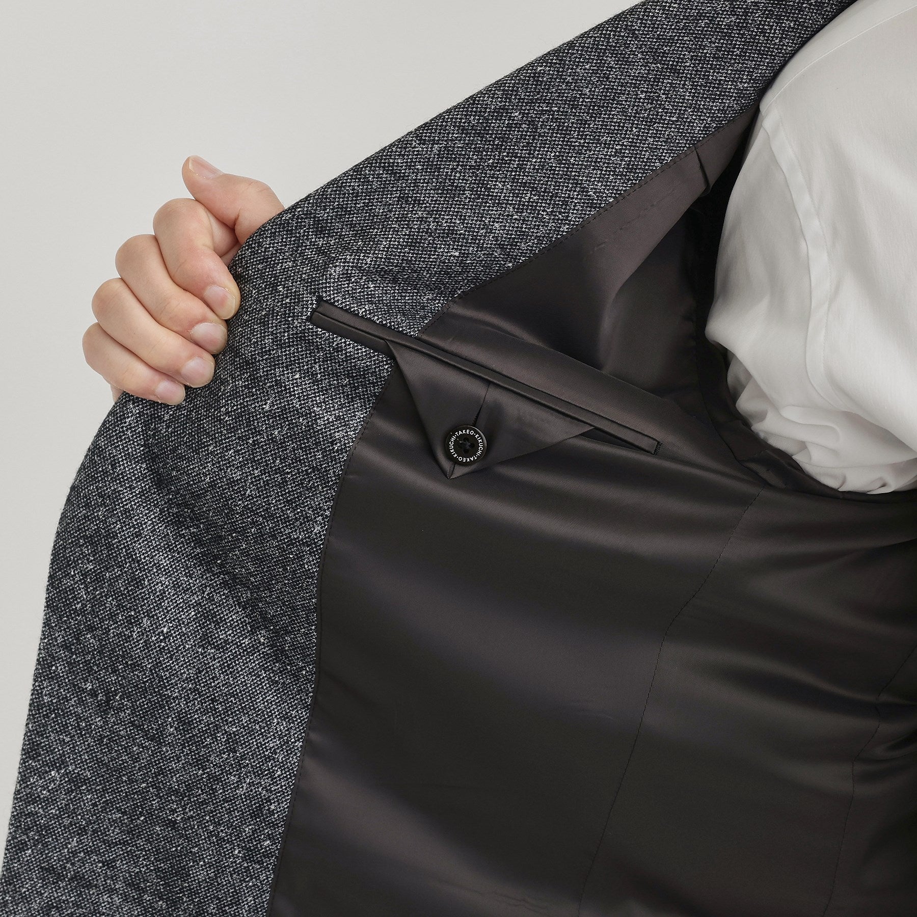 タケオキクチ TAKEO KIKUCHI 尾州織 シルクネップジャージ ジャケット （チャコールグレー(014)） チャコールグレー(014)