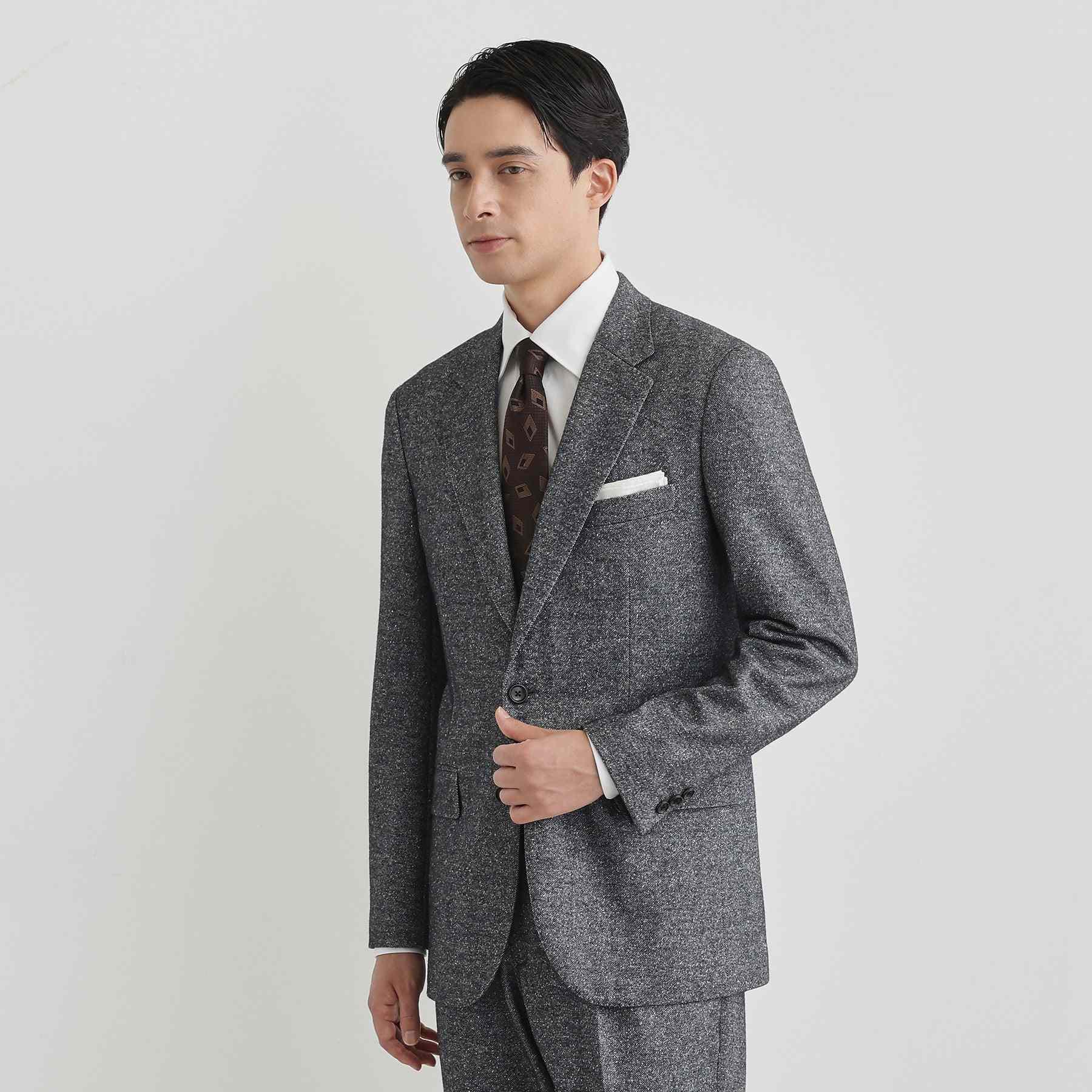 タケオキクチ TAKEO KIKUCHI 尾州織 シルクネップジャージ ジャケット （チャコールグレー(014)） チャコールグレー(014)