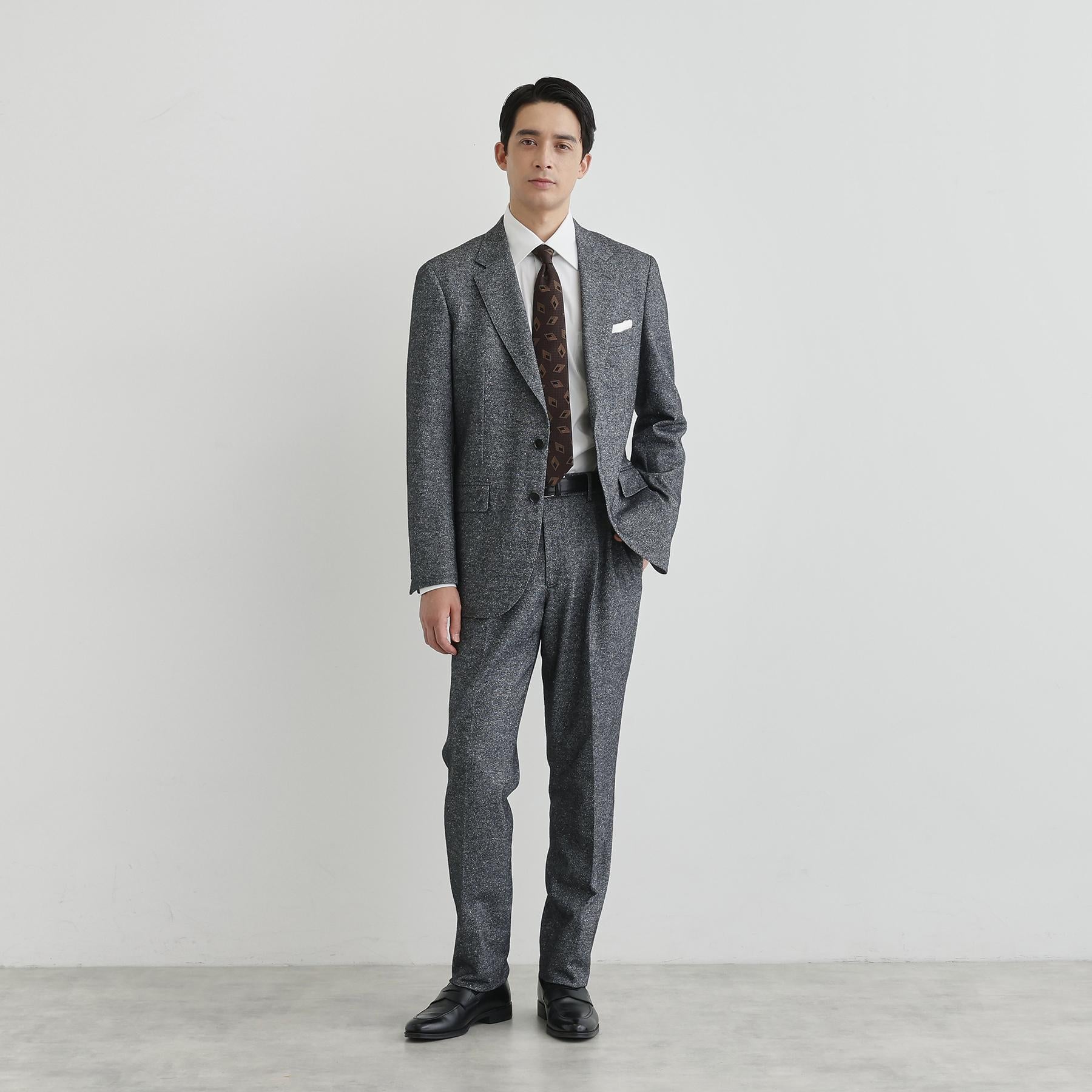 タケオキクチ TAKEO KIKUCHI 尾州織 シルクネップジャージ ジャケット （チャコールグレー(014)） チャコールグレー(014)