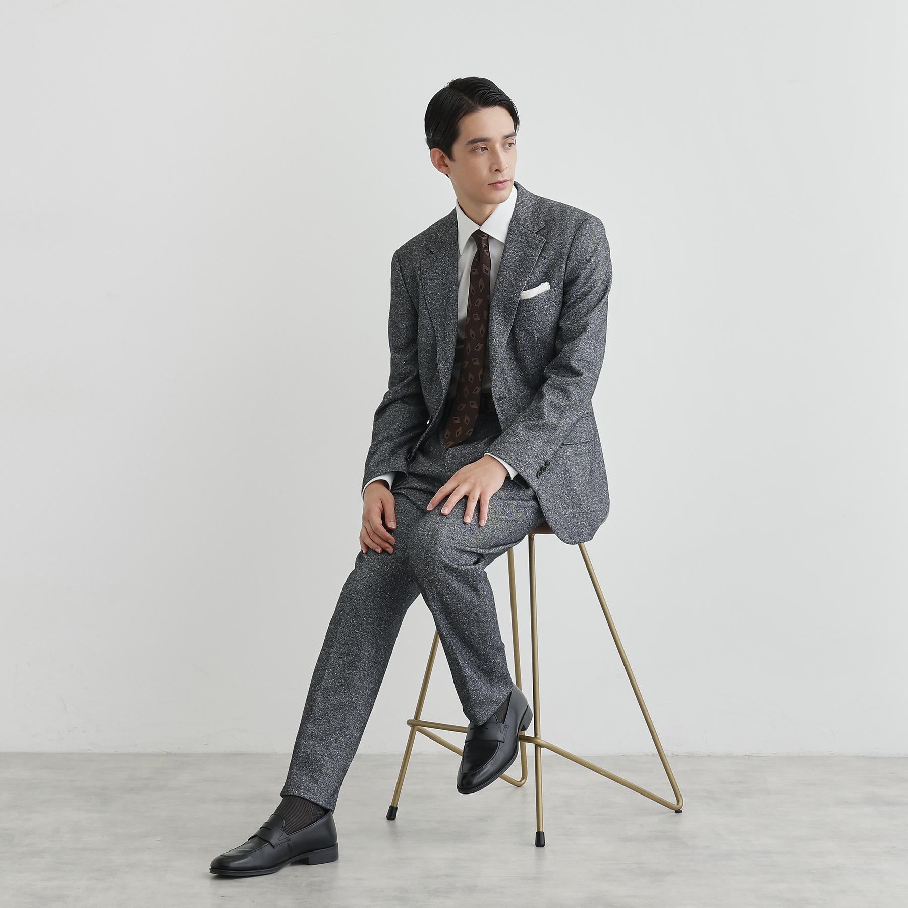 タケオキクチ TAKEO KIKUCHI 尾州織 シルクネップジャージ ジャケット （チャコールグレー(014)） チャコールグレー(014)