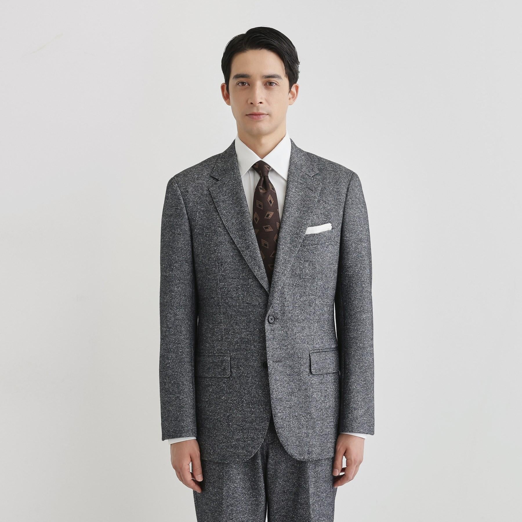 タケオキクチ TAKEO KIKUCHI 尾州織 シルクネップジャージ ジャケット （チャコールグレー(014)） チャコールグレー(014)