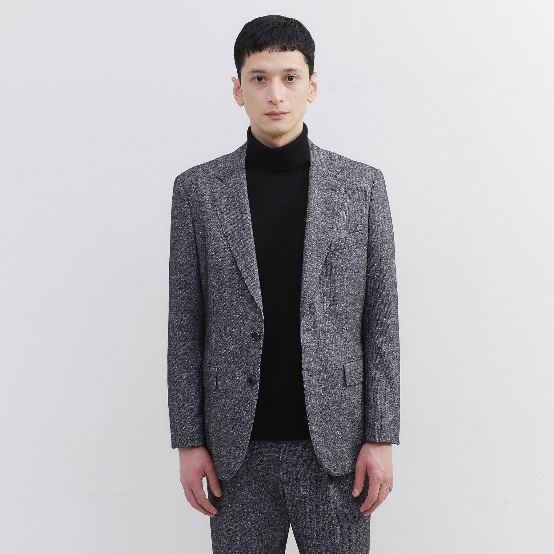 タケオキクチ TAKEO KIKUCHI 尾州織 シルクネップジャージ ジャケット （チャコールグレー(014)） チャコールグレー(014)