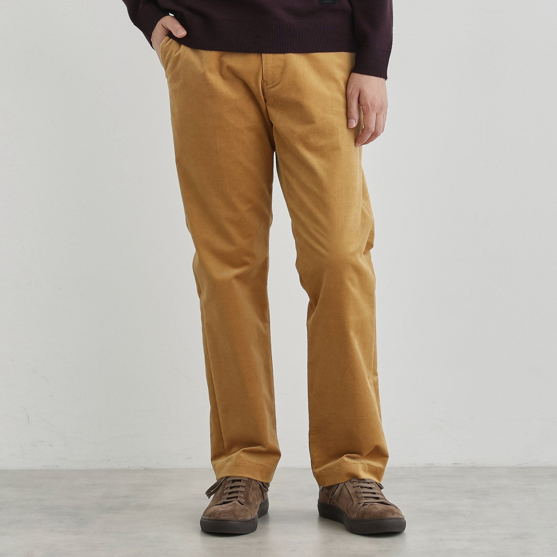 タケオキクチ TAKEO KIKUCHI サイドゴアストレッチコーデュロイパンツ （モカブラウン(042)） モカブラウン(042)