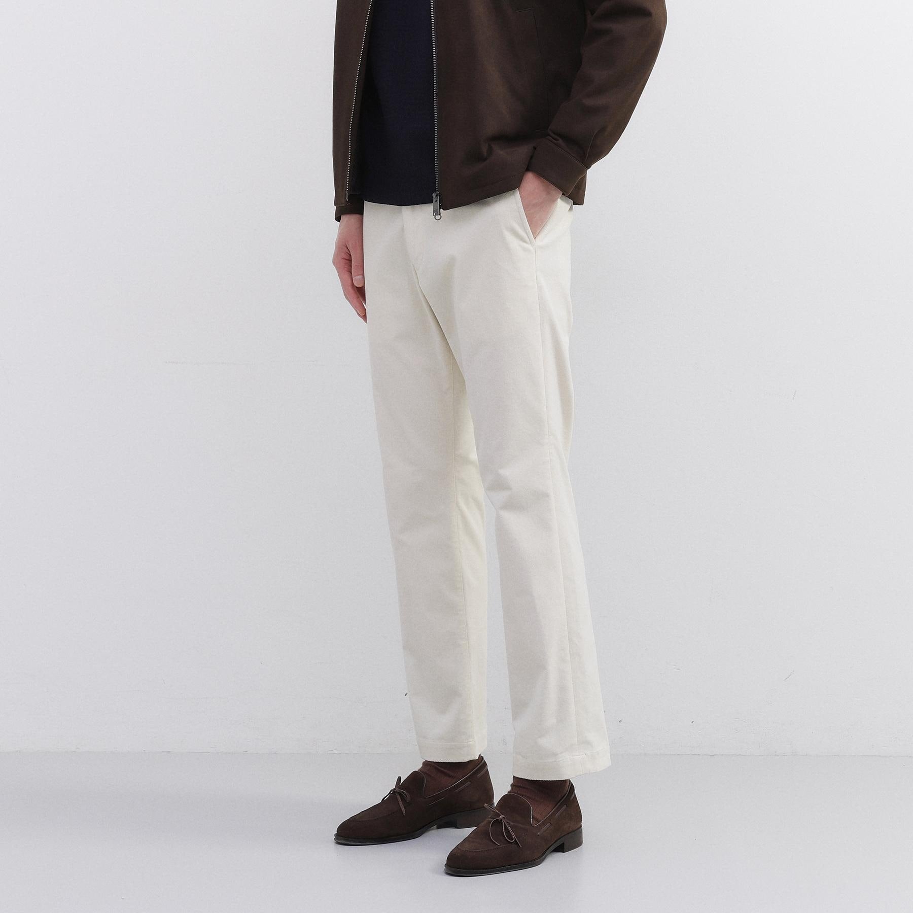 タケオキクチ TAKEO KIKUCHI サイドゴアストレッチコーデュロイパンツ （ライトベージュ(051)） ライトベージュ(051)