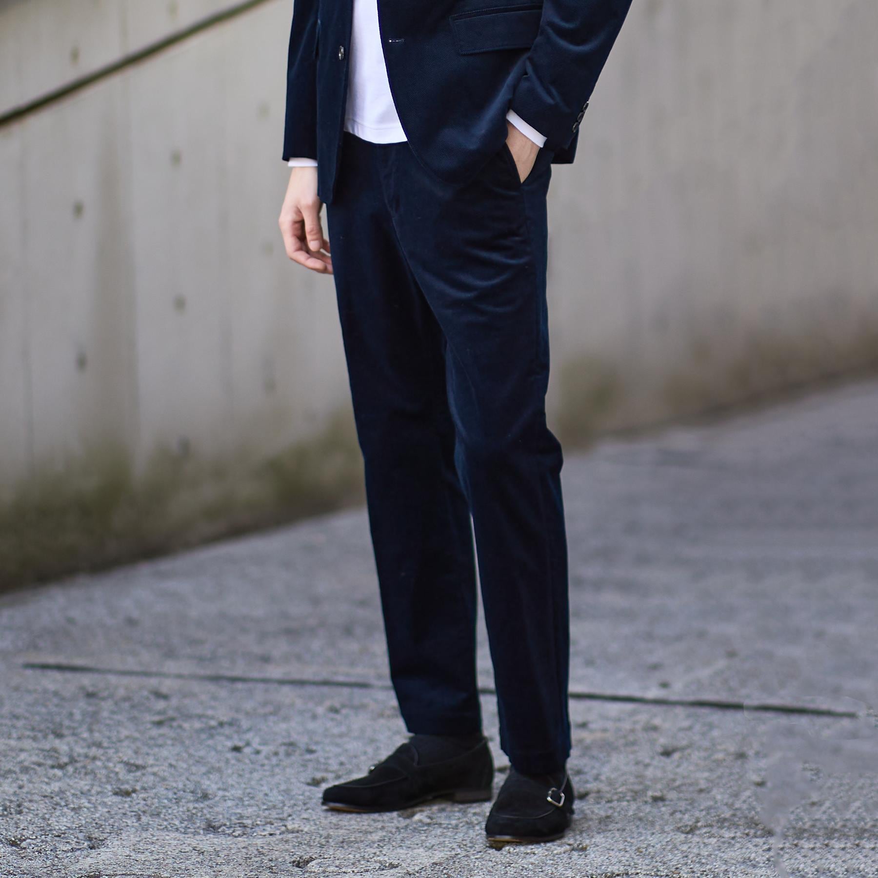 タケオキクチ TAKEO KIKUCHI サイドゴアストレッチコーデュロイパンツ （ネイビー(094)） ネイビー(094)