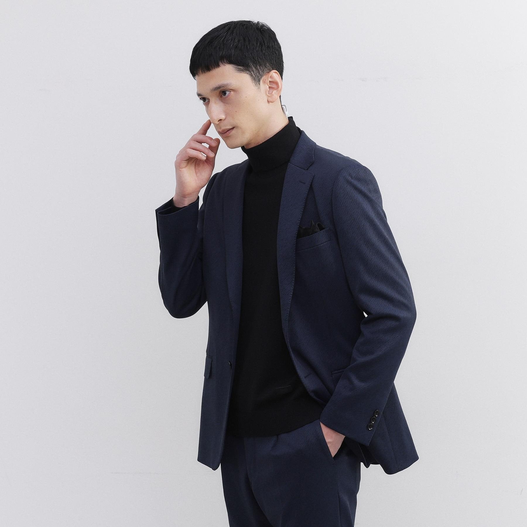 タケオキクチ TAKEO KIKUCHI 楊柳カルゼ ジャケット （ブラック(019)） ブラック(019)