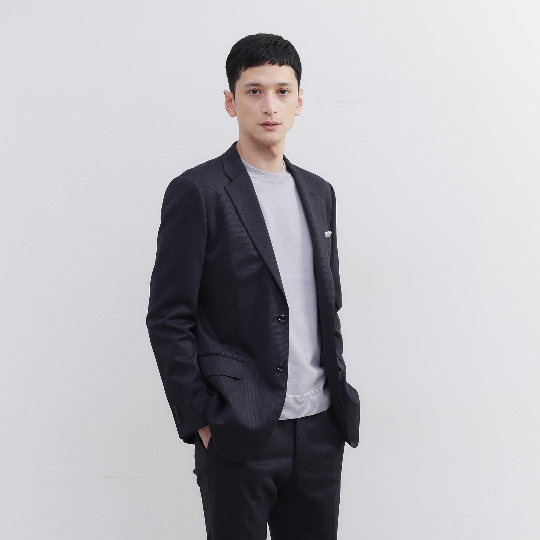 タケオキクチ TAKEO KIKUCHI 楊柳カルゼ ジャケット （ブラック(019)） ブラック(019)