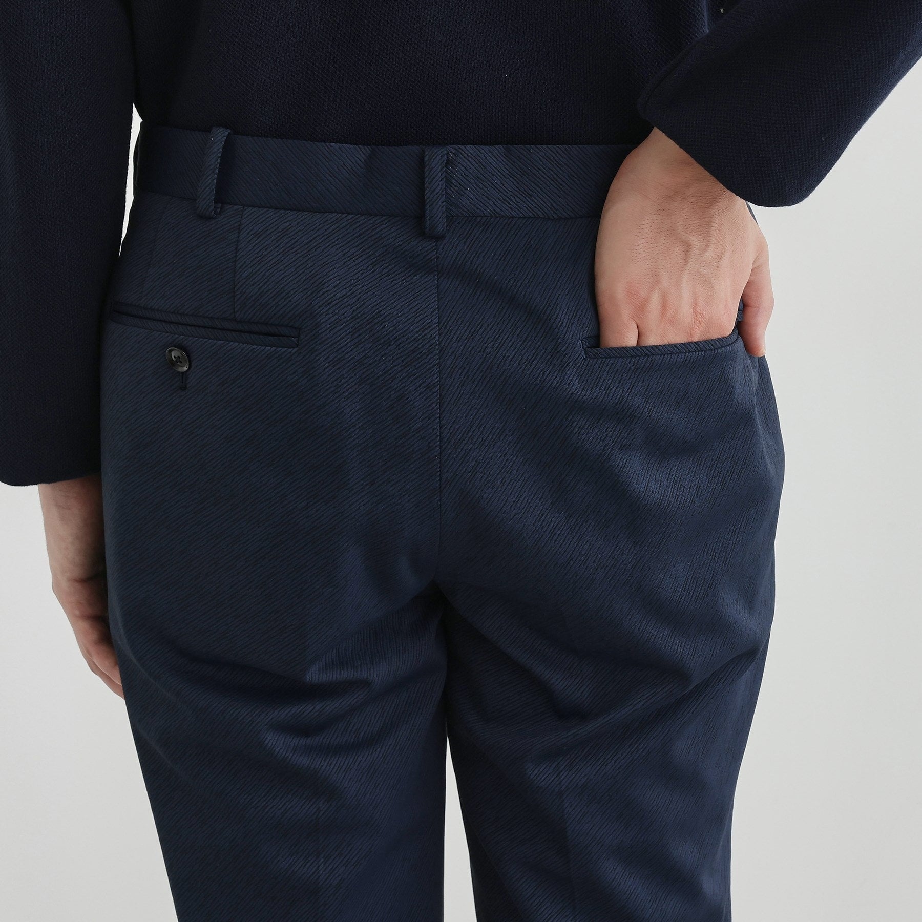 タケオキクチ TAKEO KIKUCHI 楊柳カルゼ パンツ （ネイビー(094)） ネイビー(094)