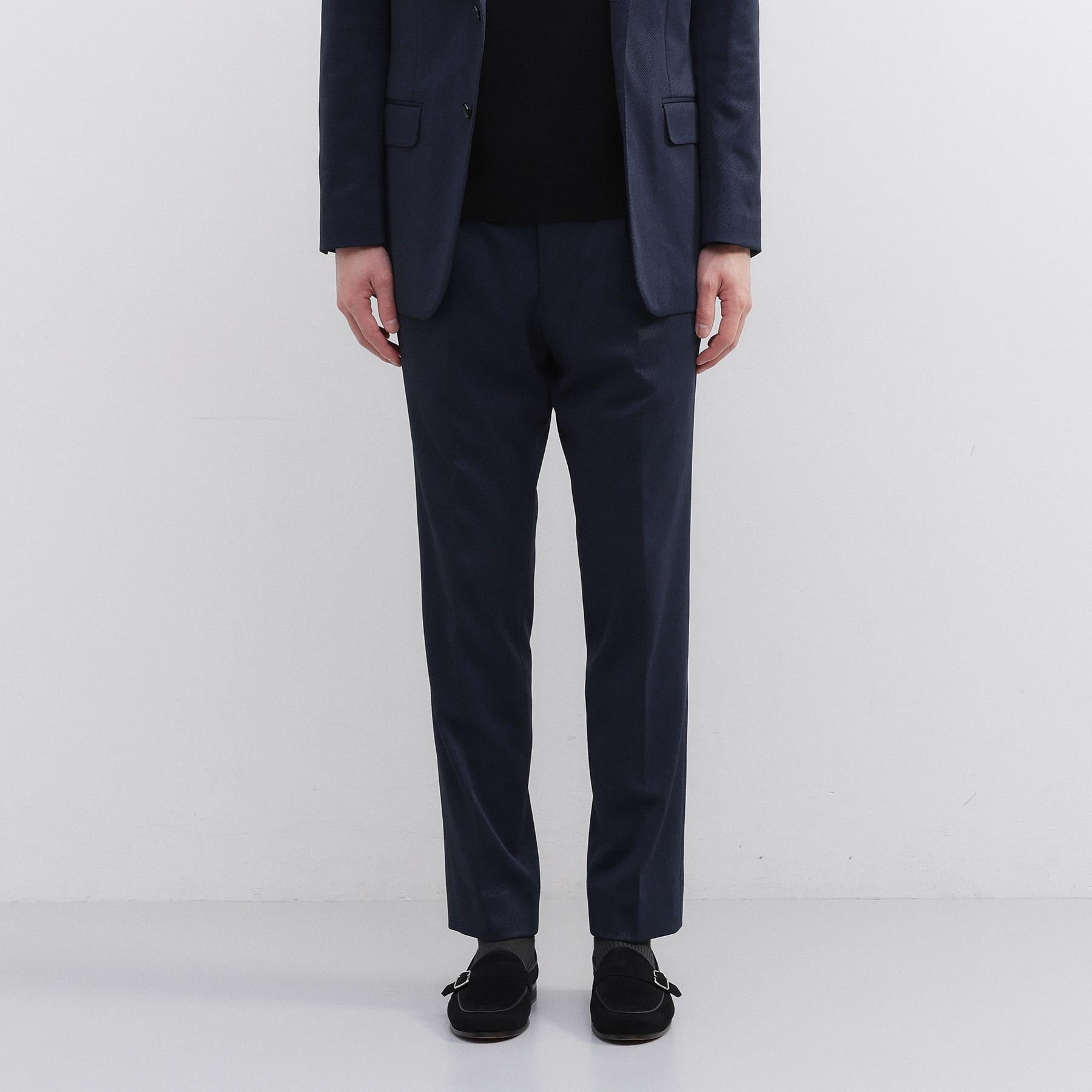 タケオキクチ TAKEO KIKUCHI 楊柳カルゼ パンツ （ネイビー(094)） ネイビー(094)