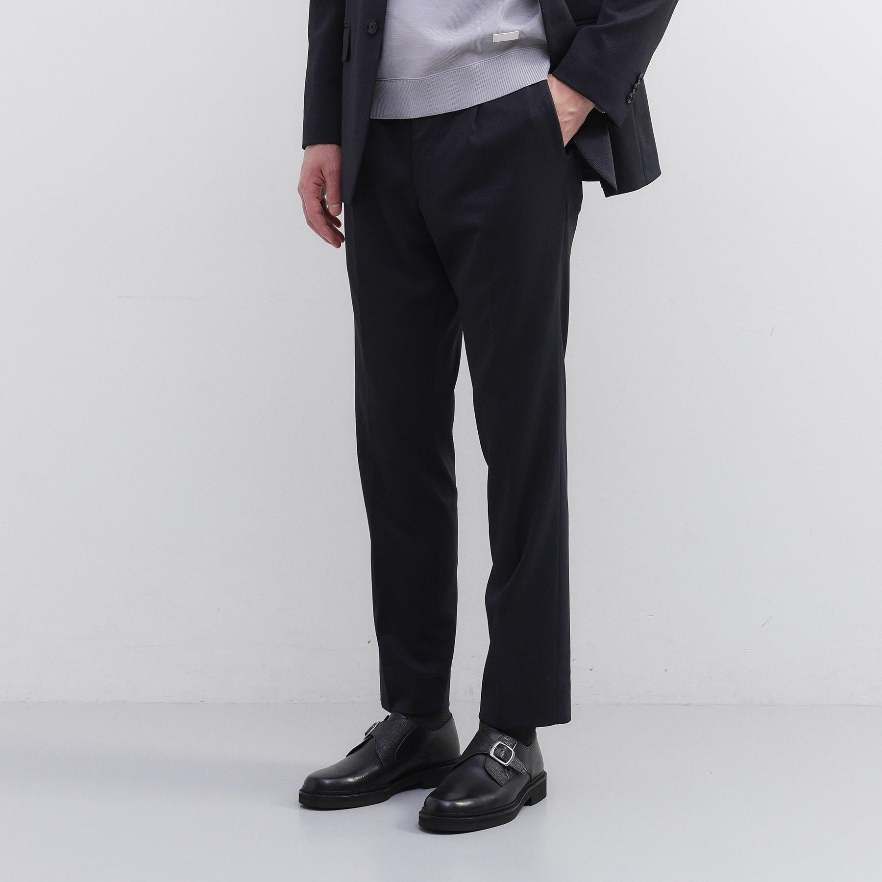 タケオキクチ TAKEO KIKUCHI 楊柳カルゼ パンツ （ネイビー(094)） ネイビー(094)