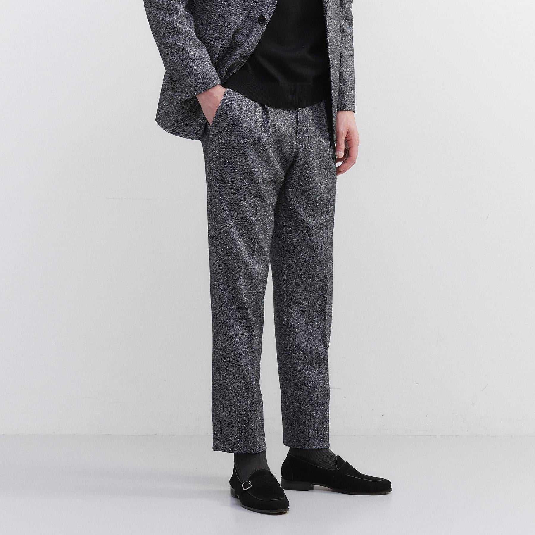 タケオキクチ TAKEO KIKUCHI 尾州織 シルクネップジャージ パンツ （チャコールグレー(014)） チャコールグレー(014)