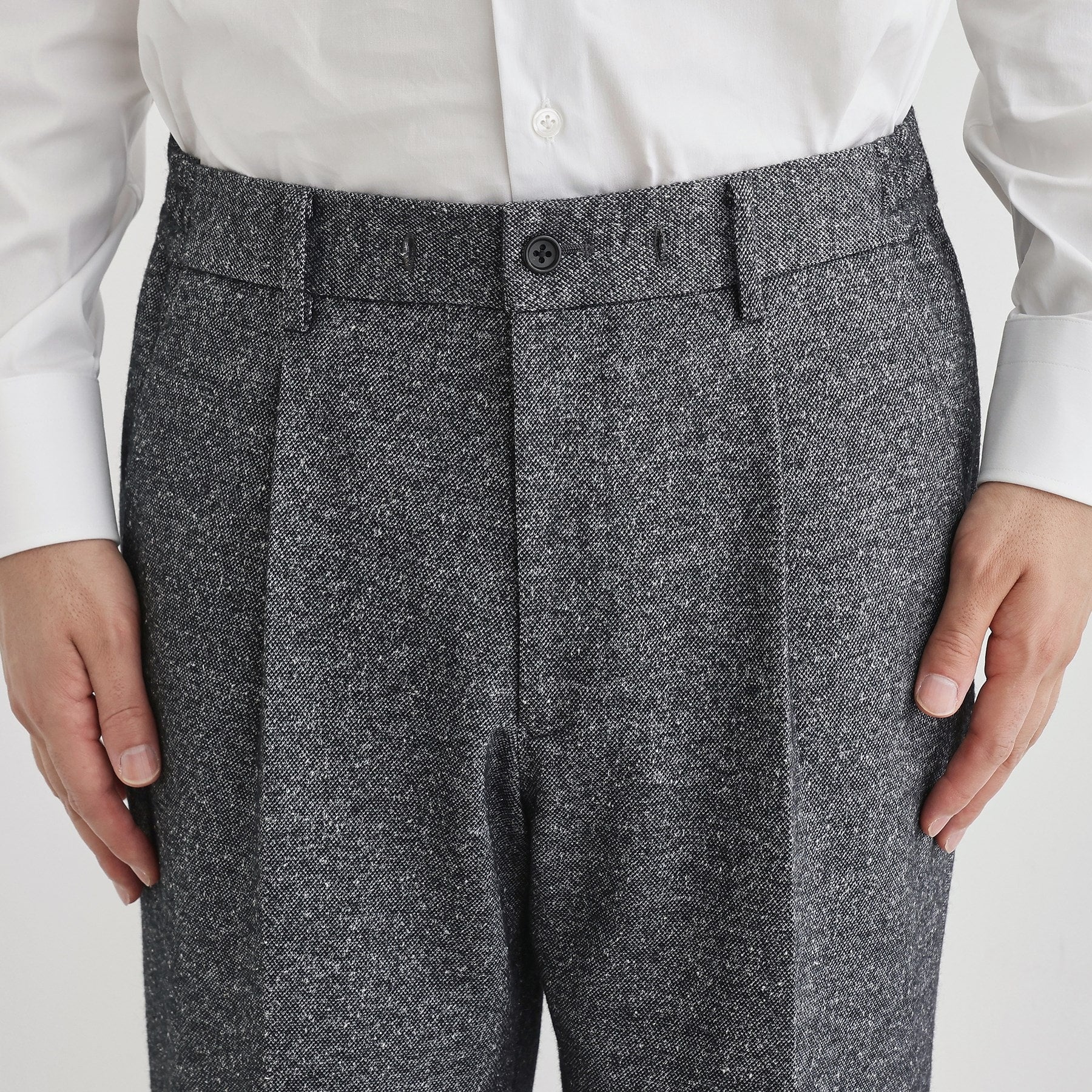 タケオキクチ TAKEO KIKUCHI 尾州織 シルクネップジャージ パンツ （チャコールグレー(014)） チャコールグレー(014)