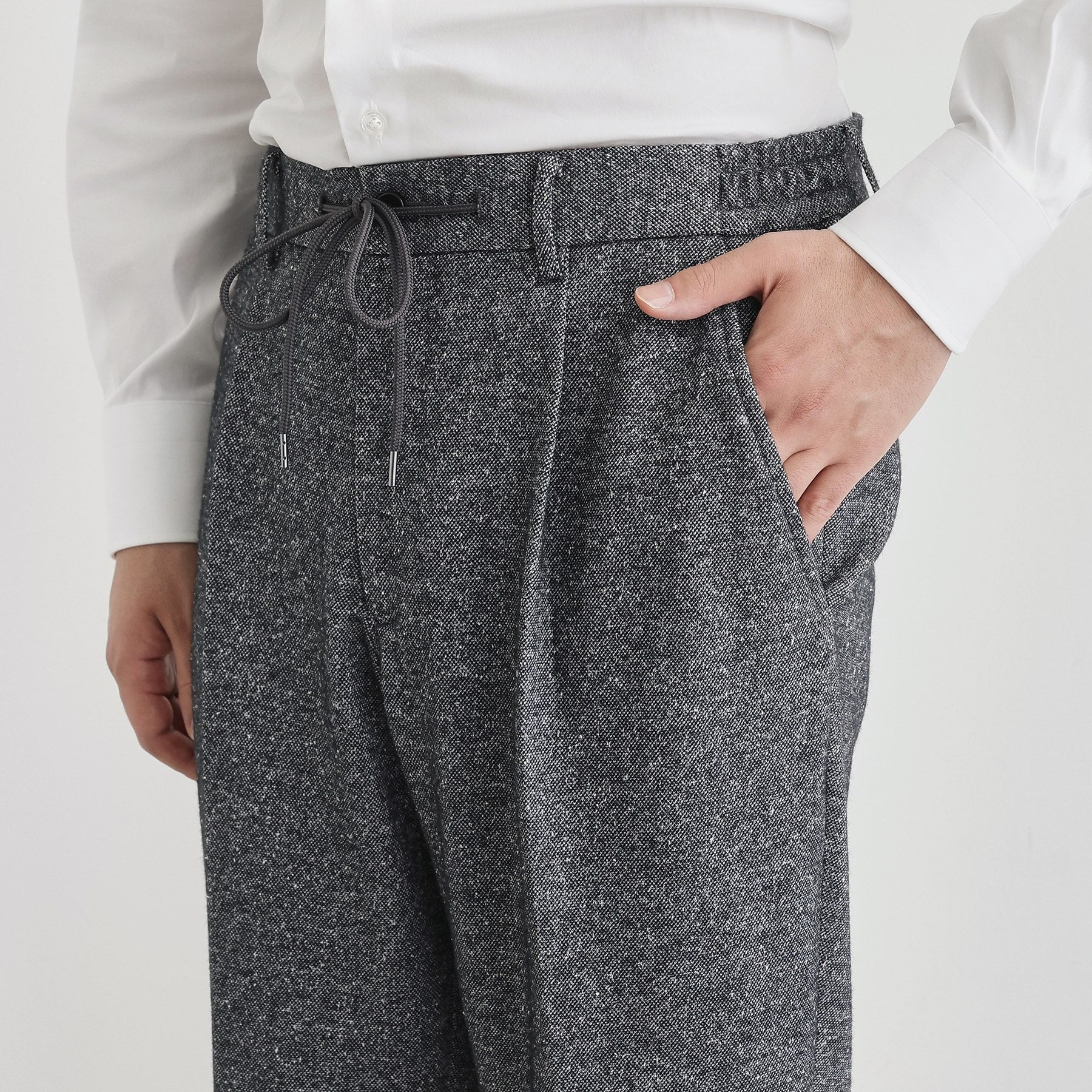 タケオキクチ TAKEO KIKUCHI 尾州織 シルクネップジャージ パンツ （チャコールグレー(014)） チャコールグレー(014)