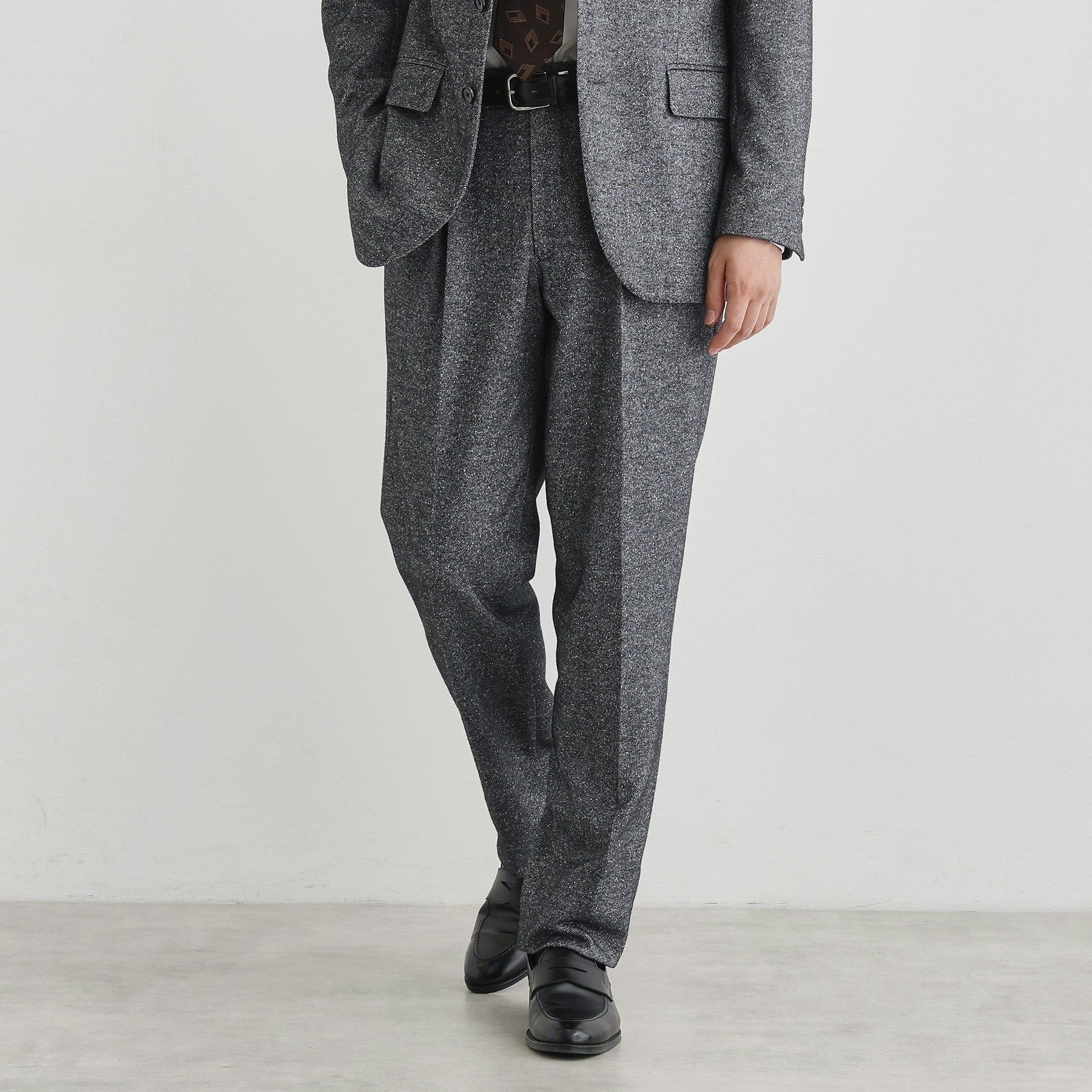 タケオキクチ TAKEO KIKUCHI 尾州織 シルクネップジャージ パンツ （チャコールグレー(014)） チャコールグレー(014)