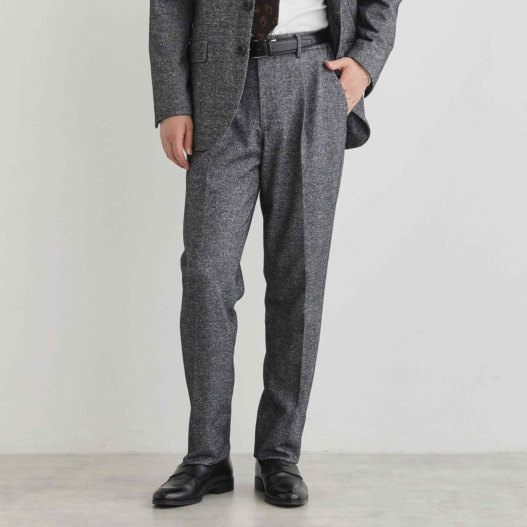 タケオキクチ TAKEO KIKUCHI 尾州織 シルクネップジャージ パンツ （チャコールグレー(014)） チャコールグレー(014)