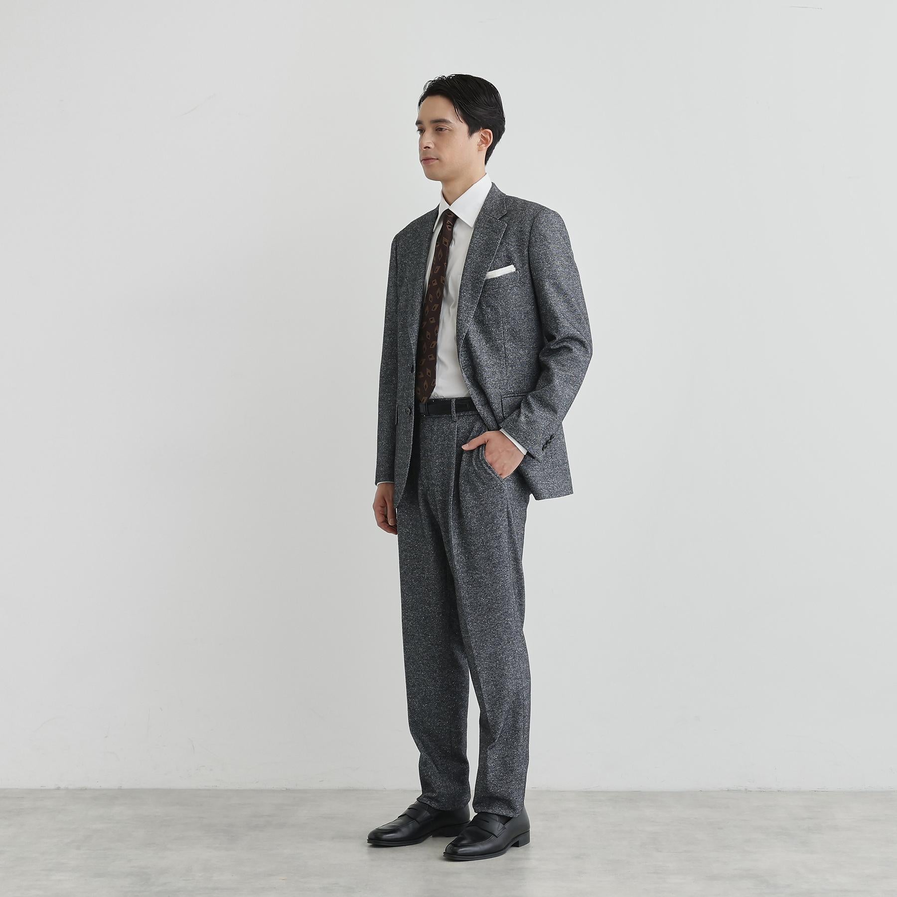 タケオキクチ TAKEO KIKUCHI 尾州織 シルクネップジャージ パンツ （チャコールグレー(014)） チャコールグレー(014)