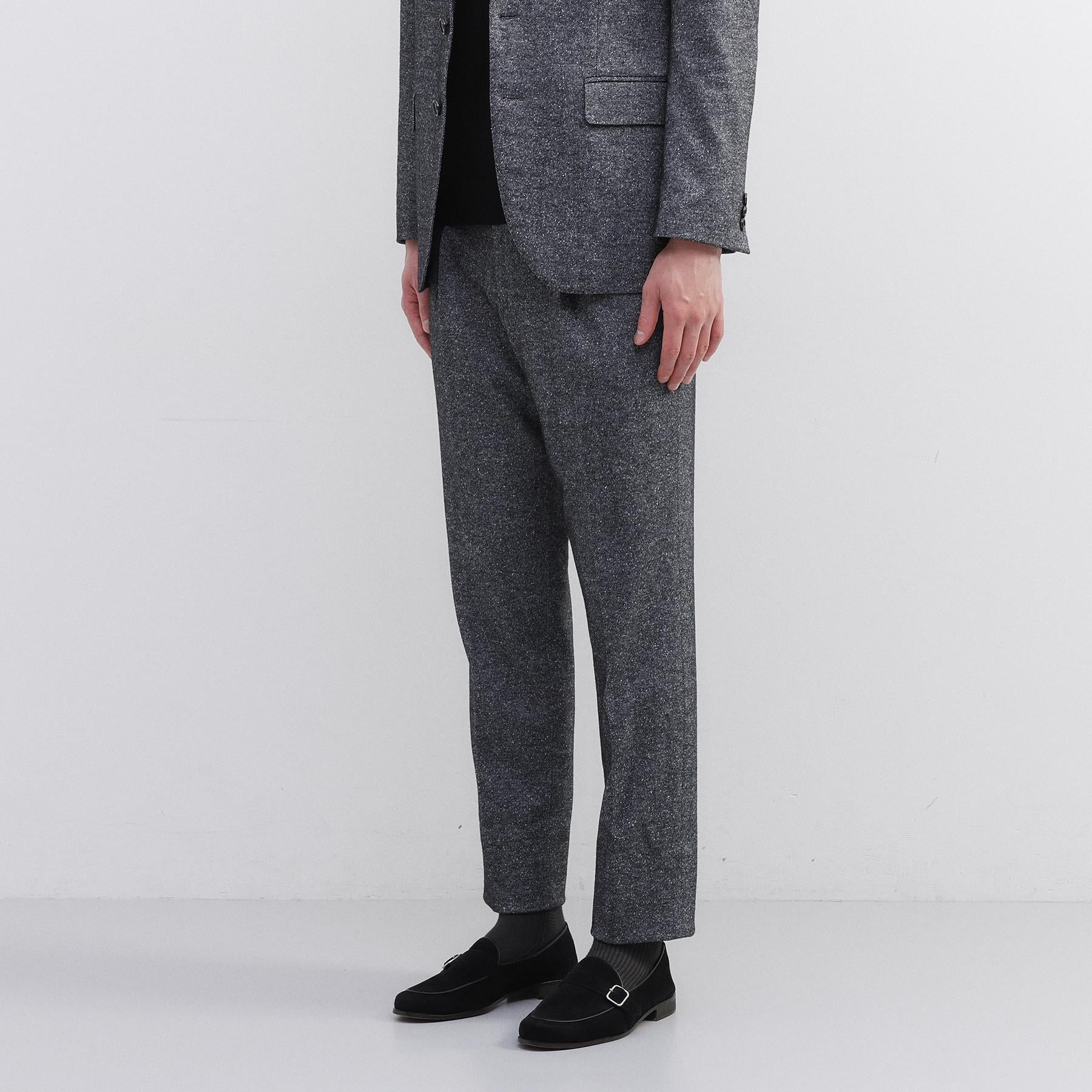 タケオキクチ TAKEO KIKUCHI 尾州織 シルクネップジャージ パンツ （チャコールグレー(014)） チャコールグレー(014)