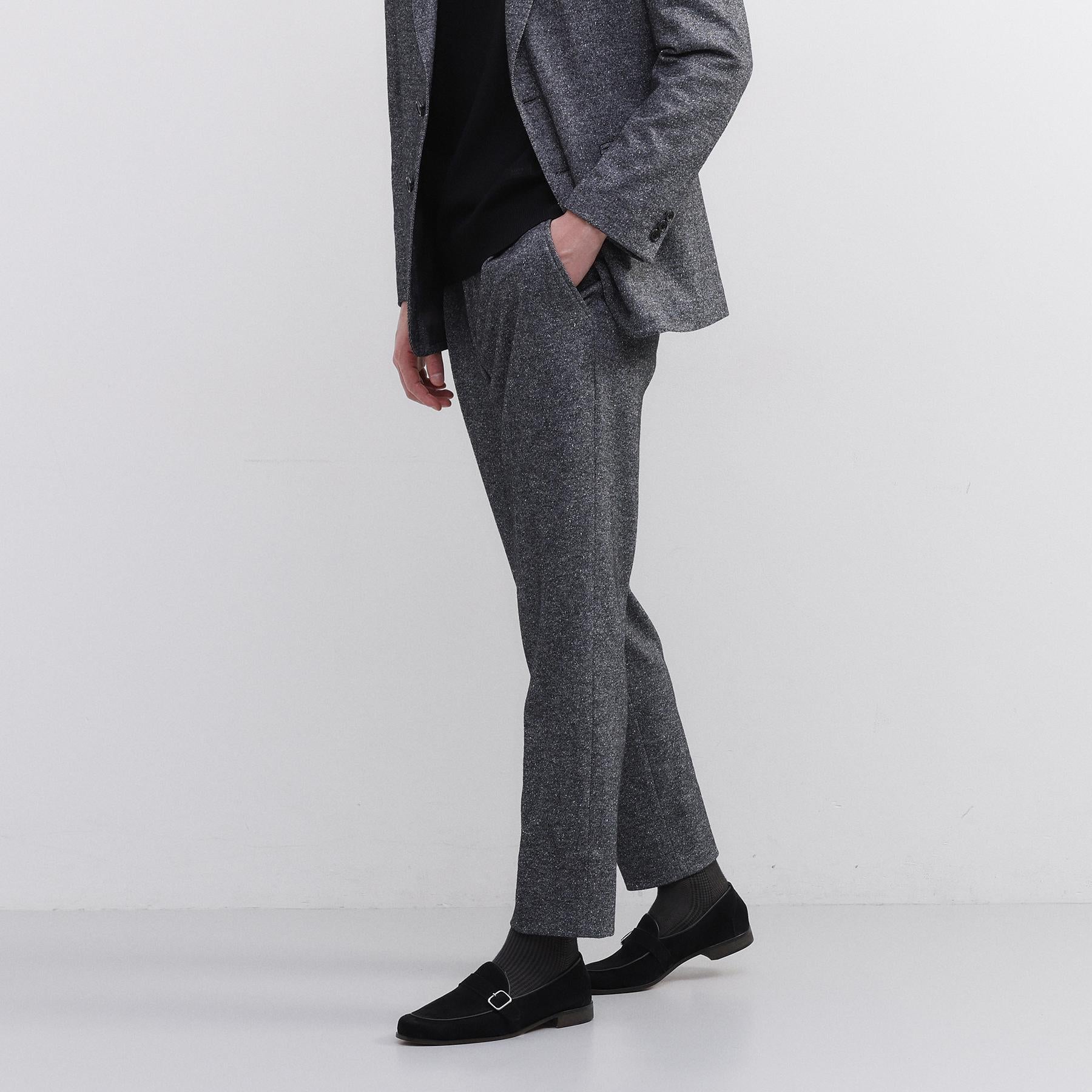 タケオキクチ TAKEO KIKUCHI 尾州織 シルクネップジャージ パンツ （チャコールグレー(014)） チャコールグレー(014)