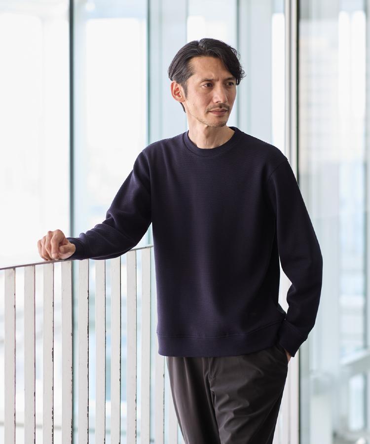 タケオキクチ TAKEO KIKUCHI 【Sサイズ～】尾州 クルーネック カットソー （ネイビー(094)） ネイビー(094)