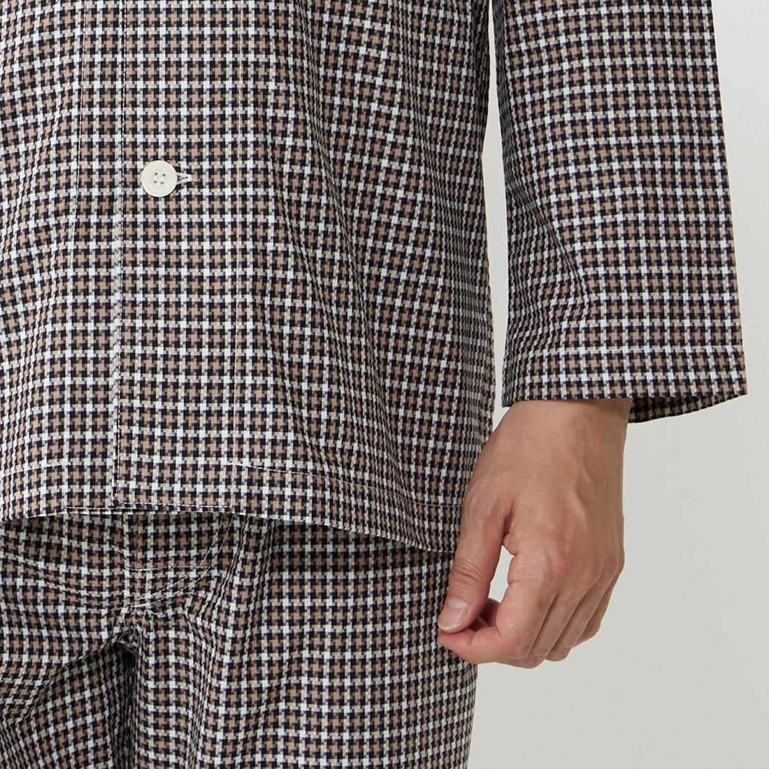 タケオキクチ TAKEO KIKUCHI 長袖テーラードパジャマ （コン） コン