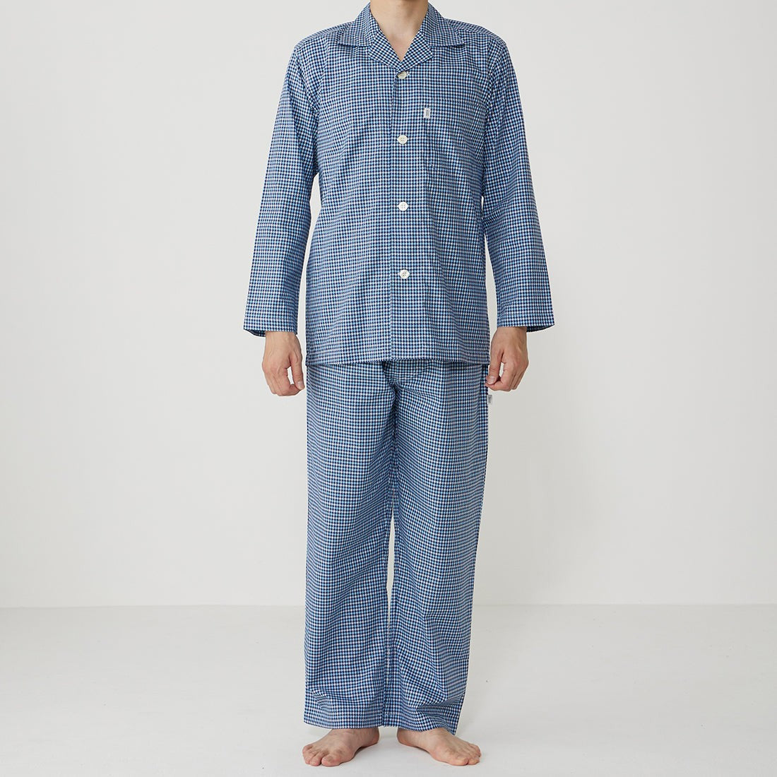 タケオキクチ TAKEO KIKUCHI 長袖テーラードパジャマ （ブルー） ブルー