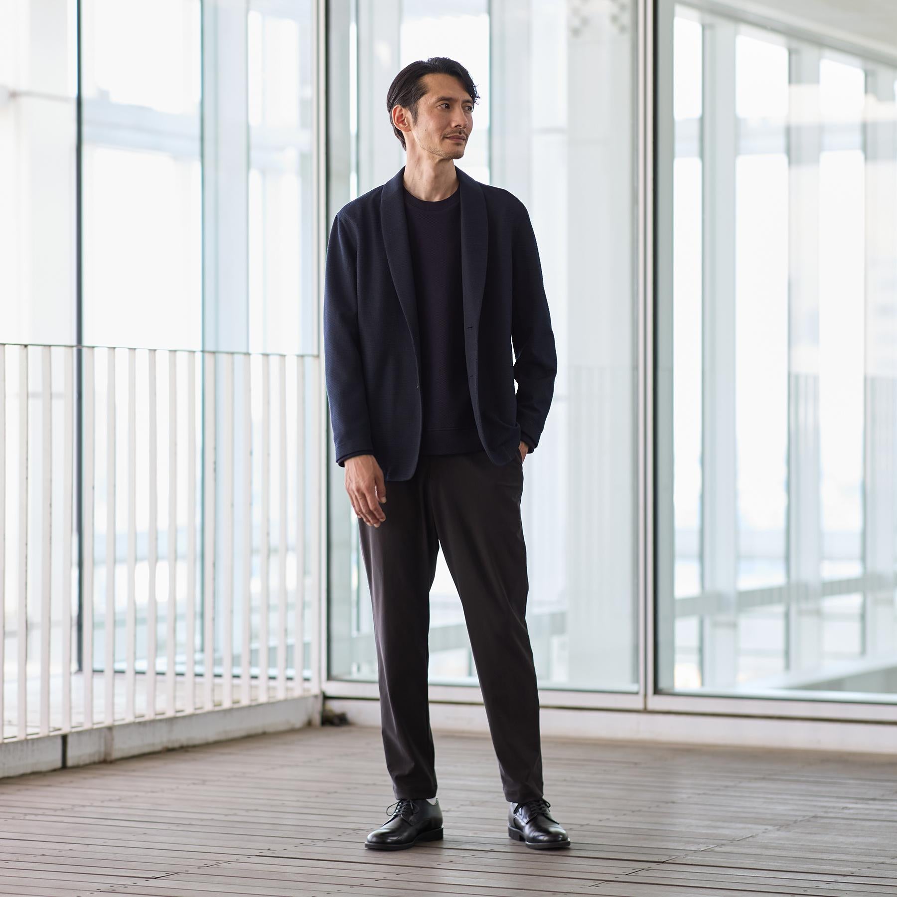 タケオキクチ TAKEO KIKUCHI 【Sサイズ～】【尾州織】ショールカラー カーディガン （ライトグレー(011)） ライトグレー(011)