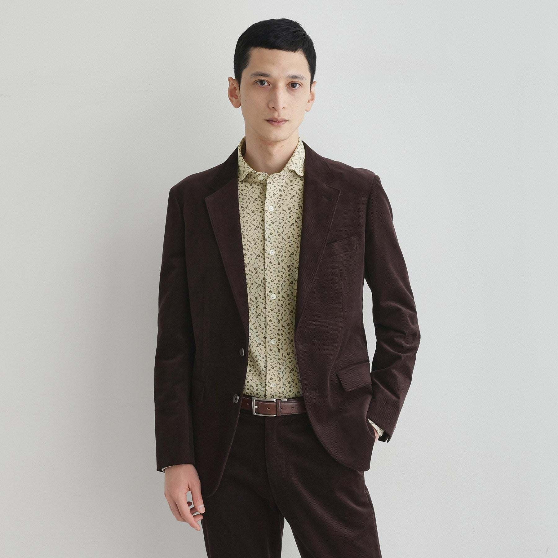 タケオキクチ TAKEO KIKUCHI クールマックス 鹿の子 プリント シャツ （ホワイト(001)） ホワイト(001)