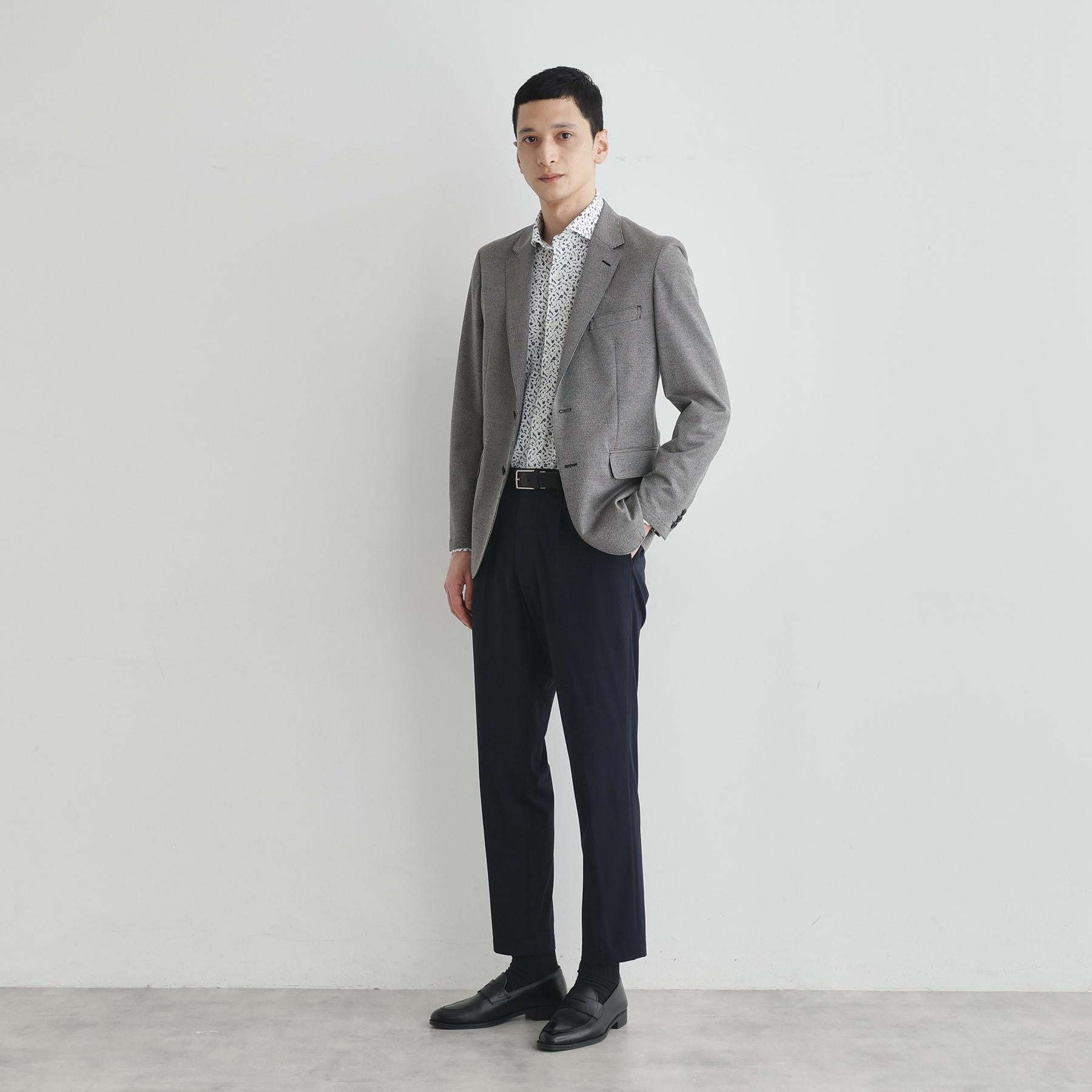 タケオキクチ TAKEO KIKUCHI クールマックス 鹿の子 プリント シャツ （ホワイト(001)） ホワイト(001)