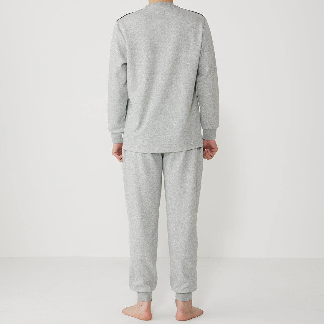 タケオキクチ TAKEO KIKUCHI 長袖クルーネックパジャマ （モクグレー） モクグレー