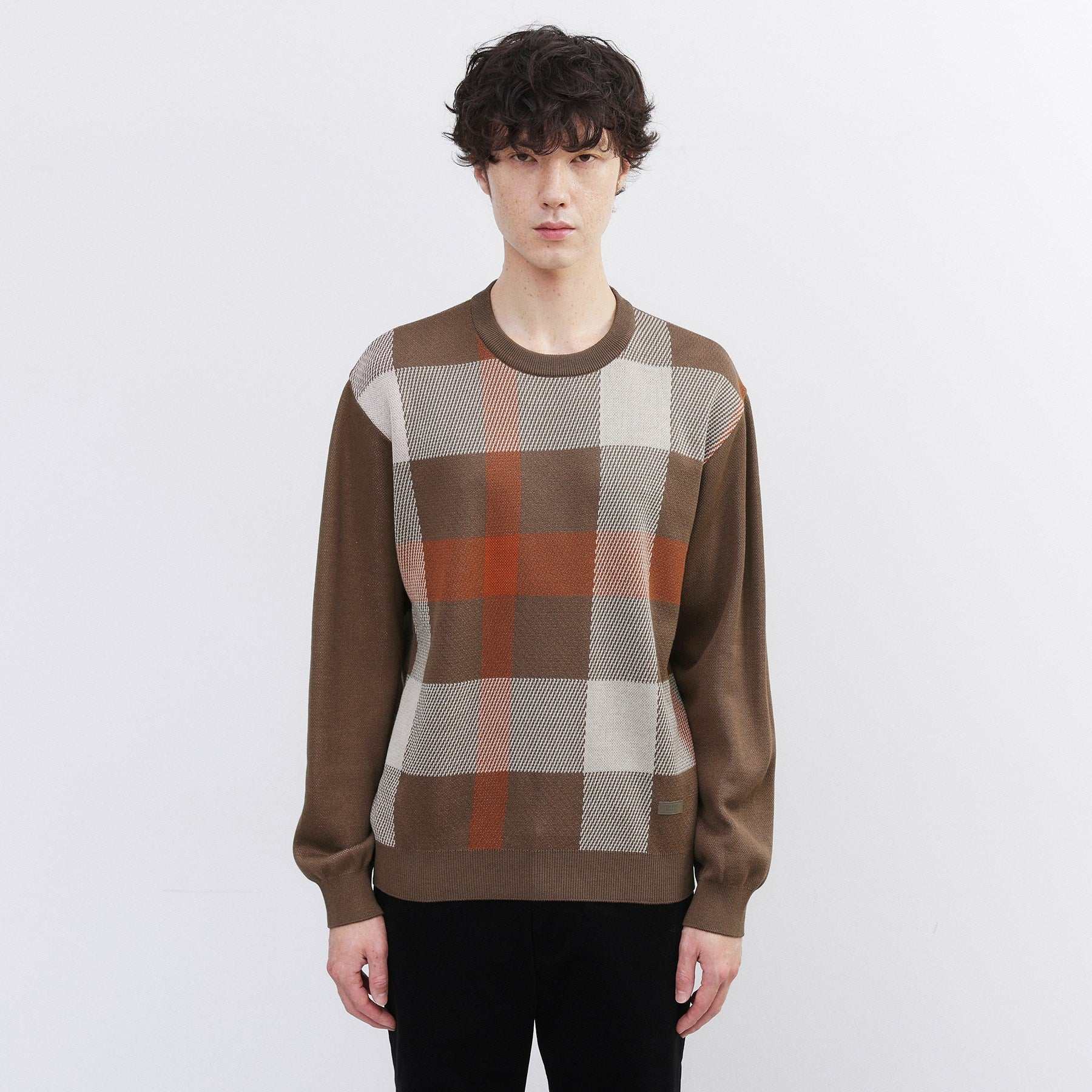 タケオキクチ TAKEO KIKUCHI ダブル ジャカード ニット （モカブラウン(242)） モカブラウン(242)